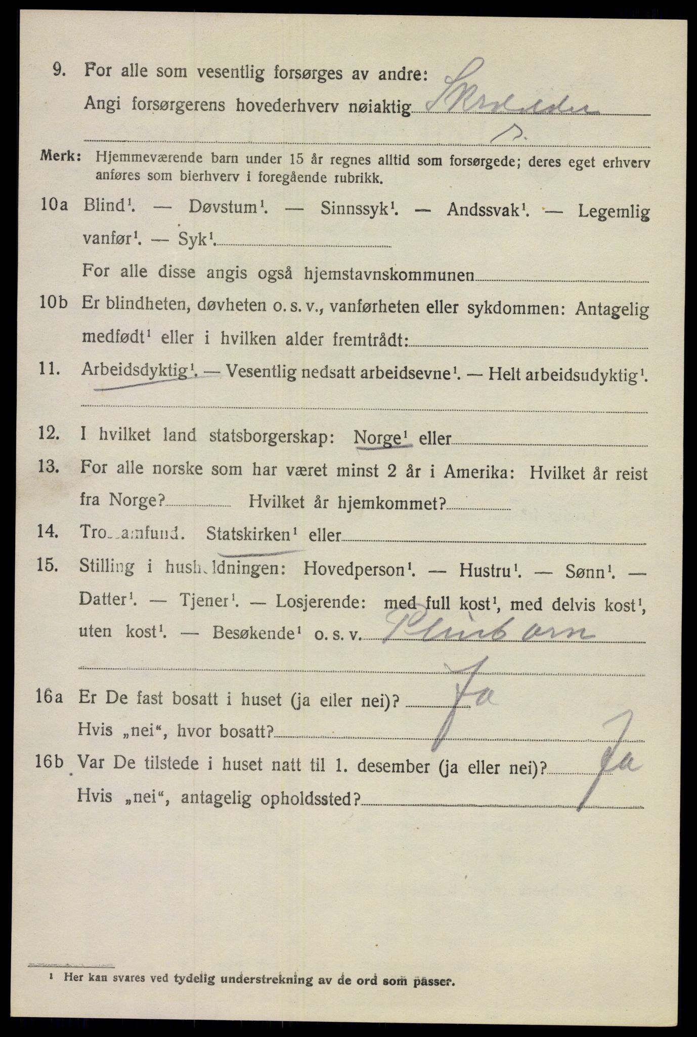 SAO, Folketelling 1920 for 0232 Lillestrøm herred, 1920, s. 3319