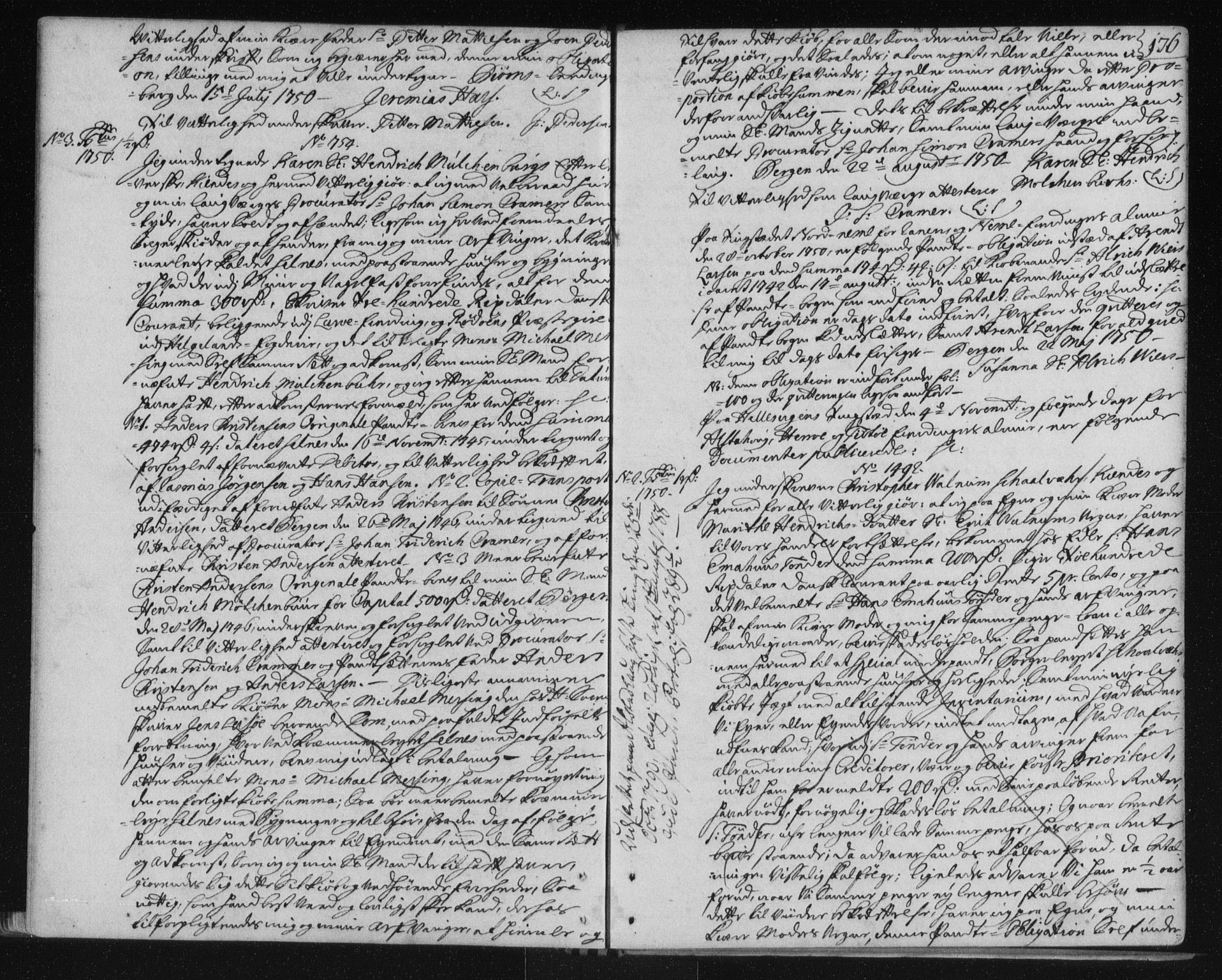 Helgeland sorenskriveri, SAT/A-0004/2/2C/L0002: Pantebok nr. 1b, 1729-1751, s. 176