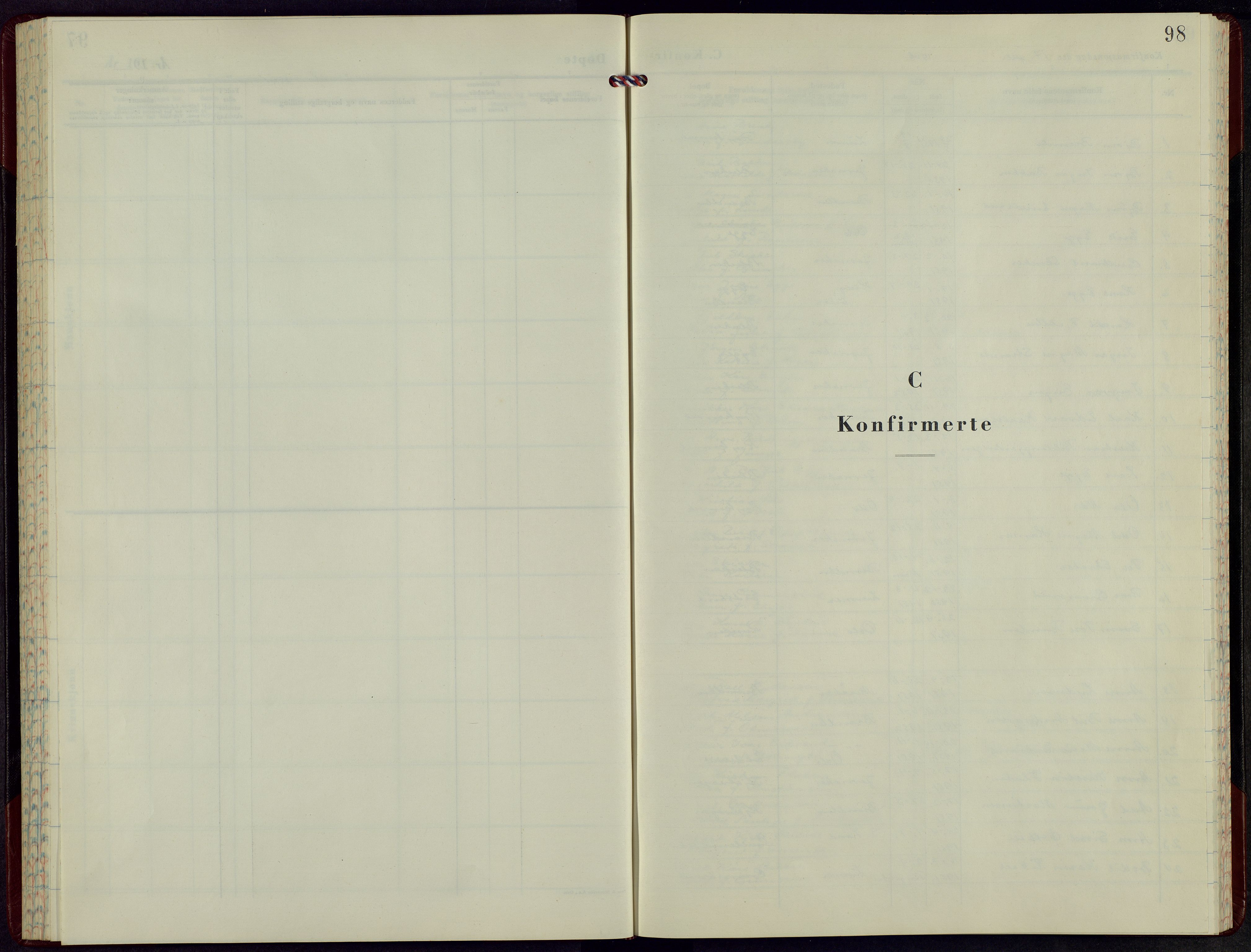 Brandbu prestekontor, SAH/PREST-114/H/Ha/Hab/L0004: Klokkerbok nr. 4, 1966-1971, s. 98