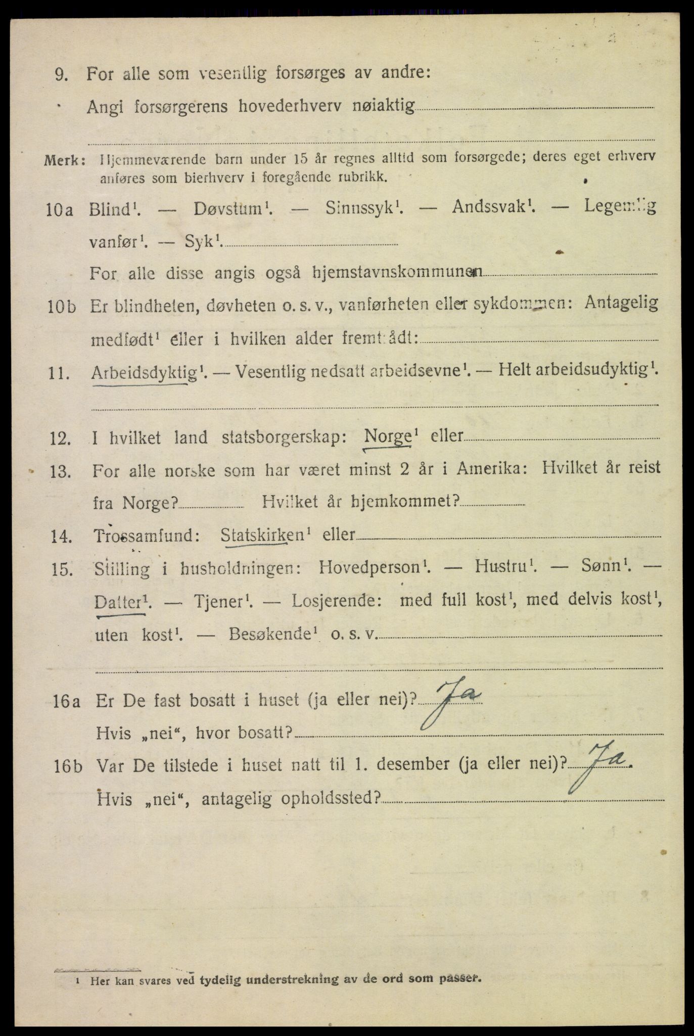 SAH, Folketelling 1920 for 0430 Stor-Elvdal herred, 1920, s. 3407
