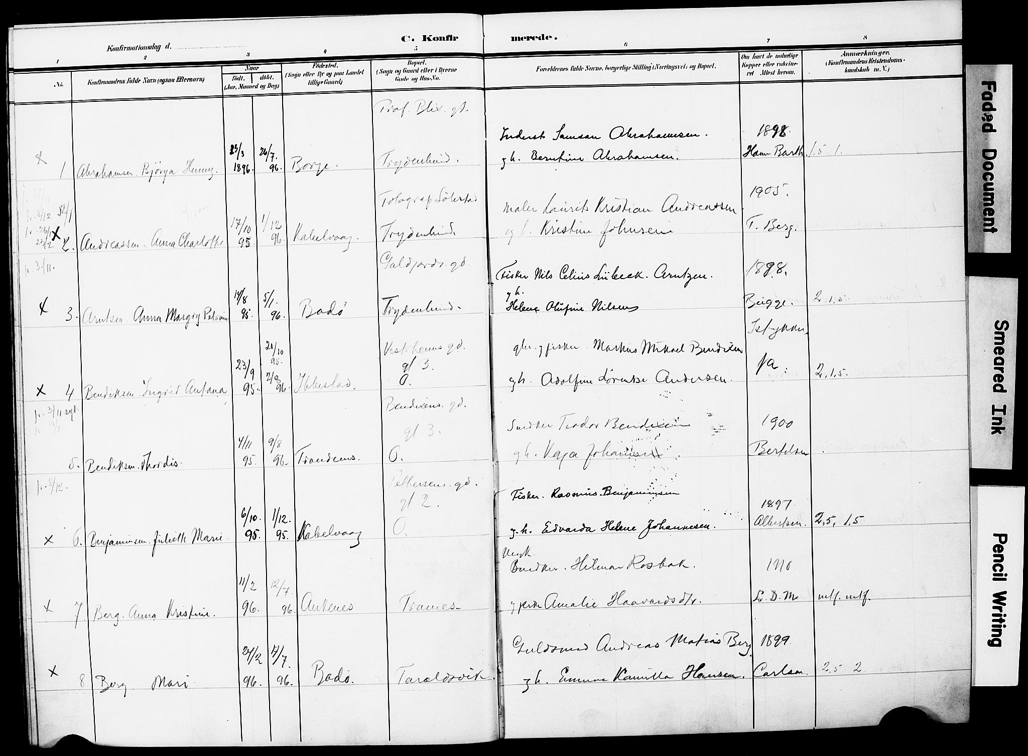 Ministerialprotokoller, klokkerbøker og fødselsregistre - Nordland, AV/SAT-A-1459/871/L0987: Ministerialbok nr. 871A03, 1909-1914