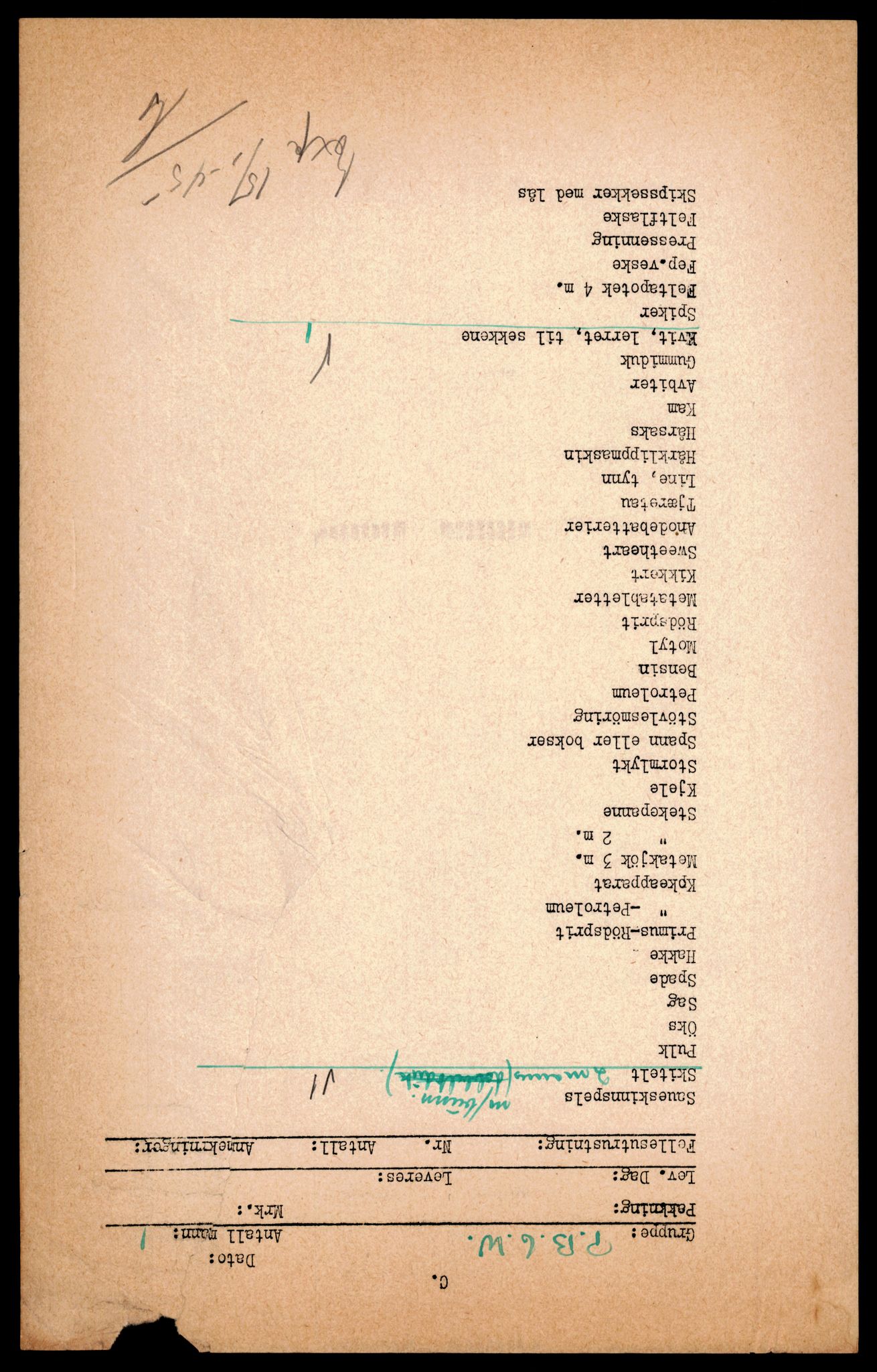 Forsvarets Overkommando. 2 kontor. Arkiv 11.4. Spredte tyske arkivsaker, AV/RA-RAFA-7031/D/Dar/Darc/L0019: FO.II, 1945, s. 5