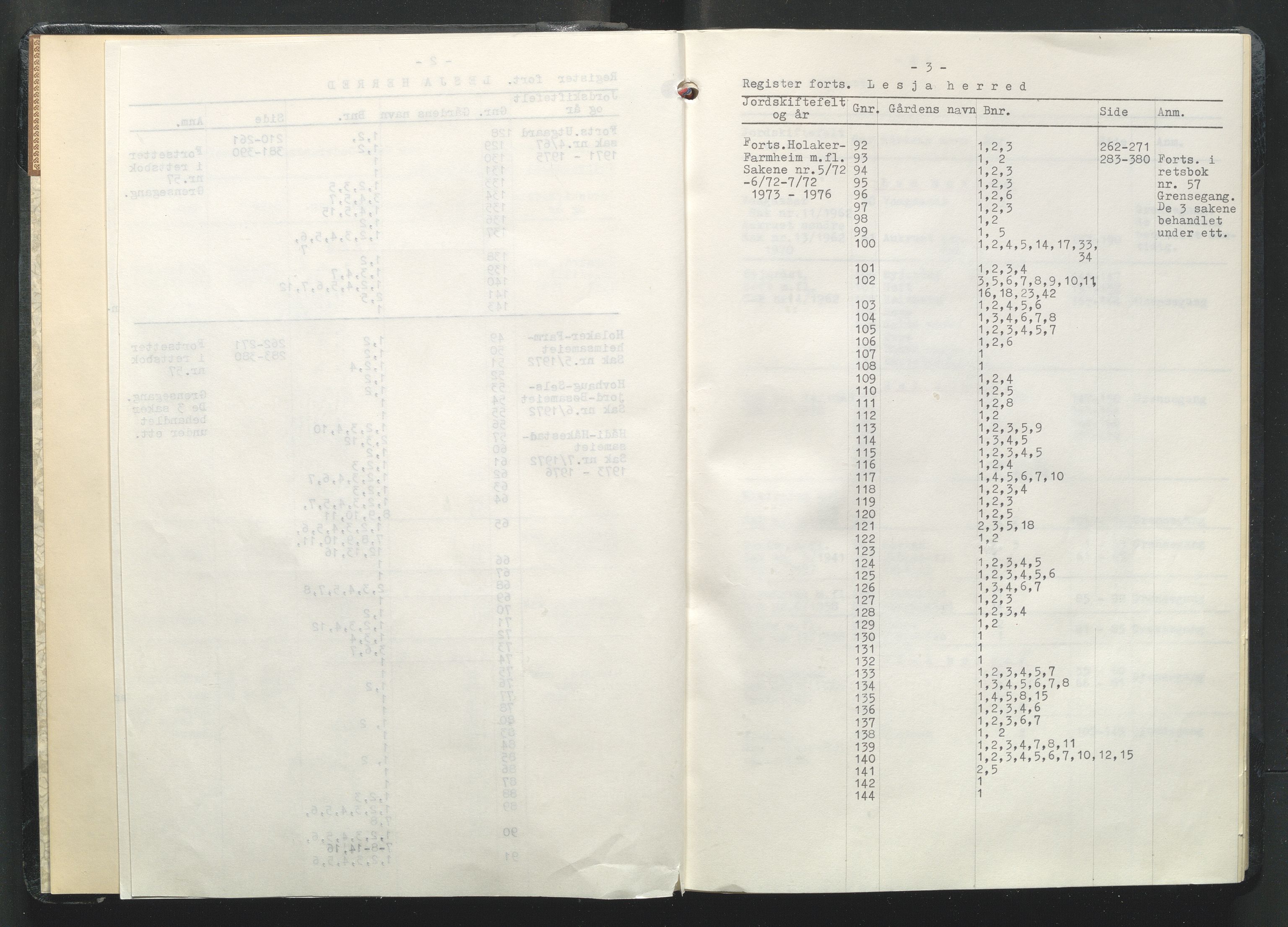 Nord-Gudbrandsdal jordskifterett, AV/SAH-JORDSKIFTEO-005/G/Ga/L0002/0002: Rettsbøker / Rettsbok - protokoll nr. 43, 1952-1975