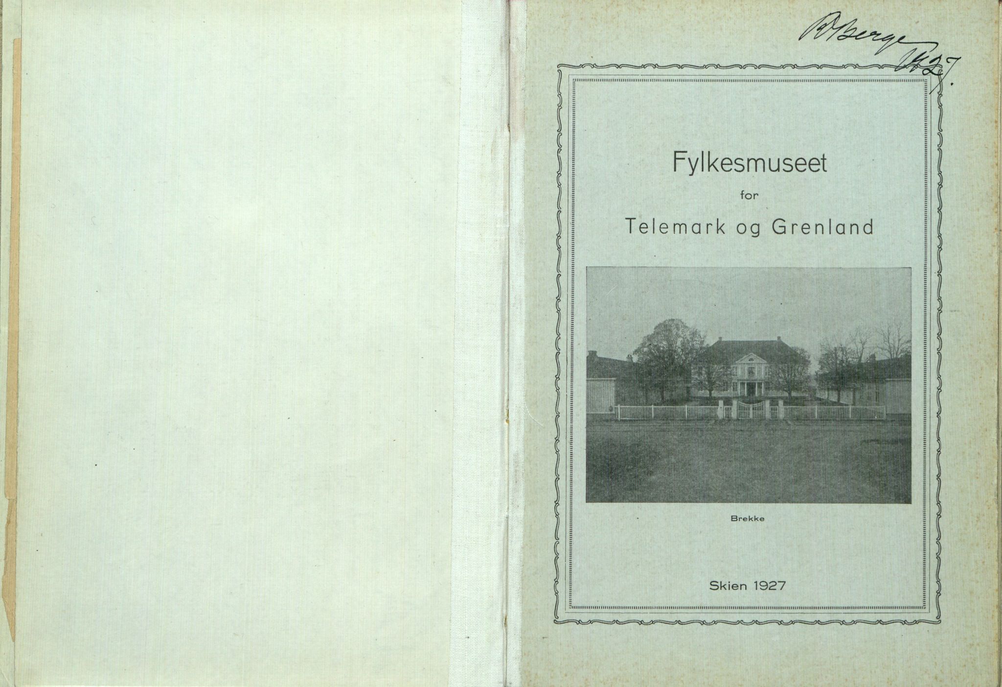 Rikard Berge, TEMU/TGM-A-1003/H/L0097: 97: Utklypp. Register ll, 1927