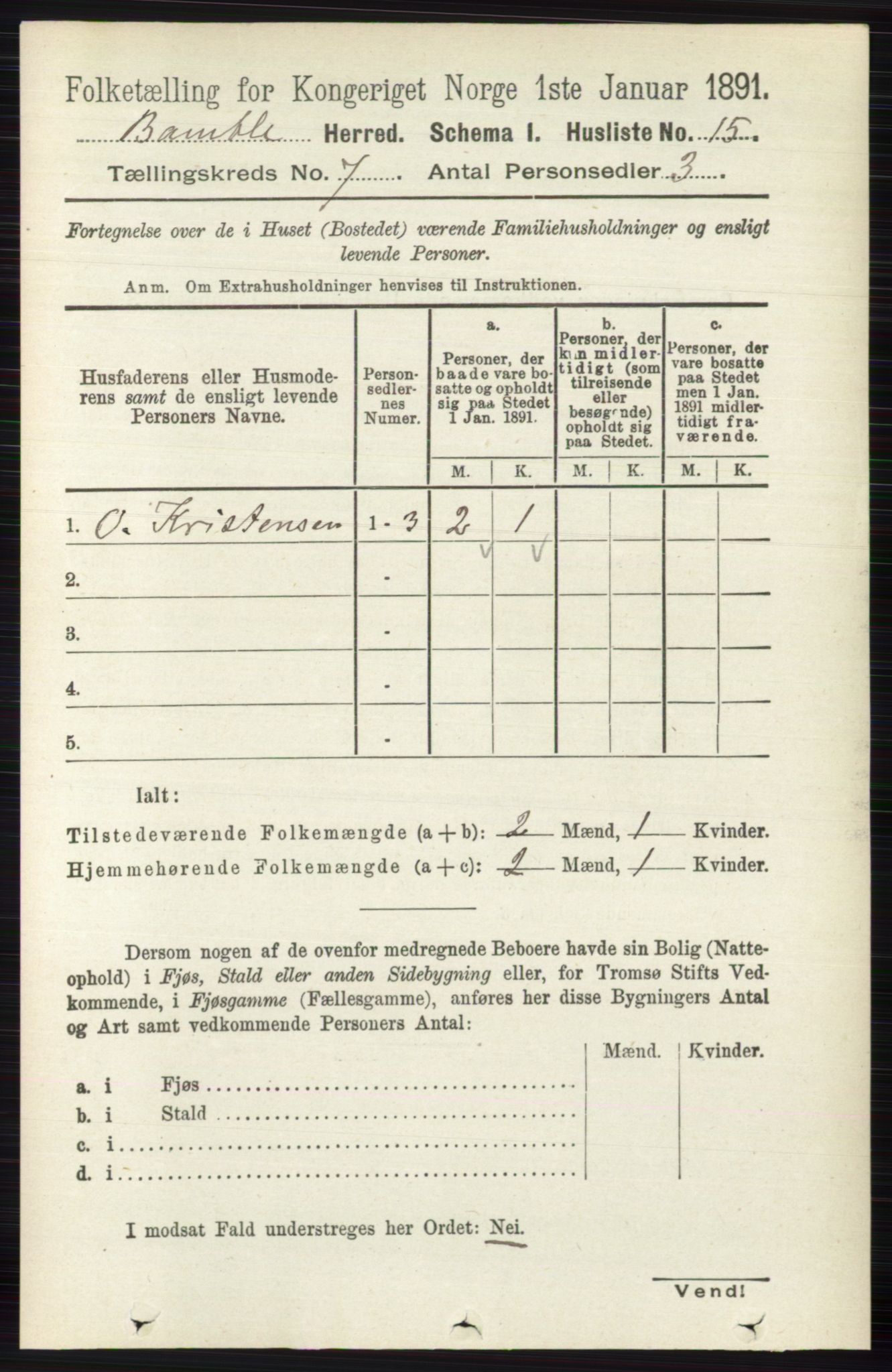 RA, Folketelling 1891 for 0814 Bamble herred, 1891, s. 2908