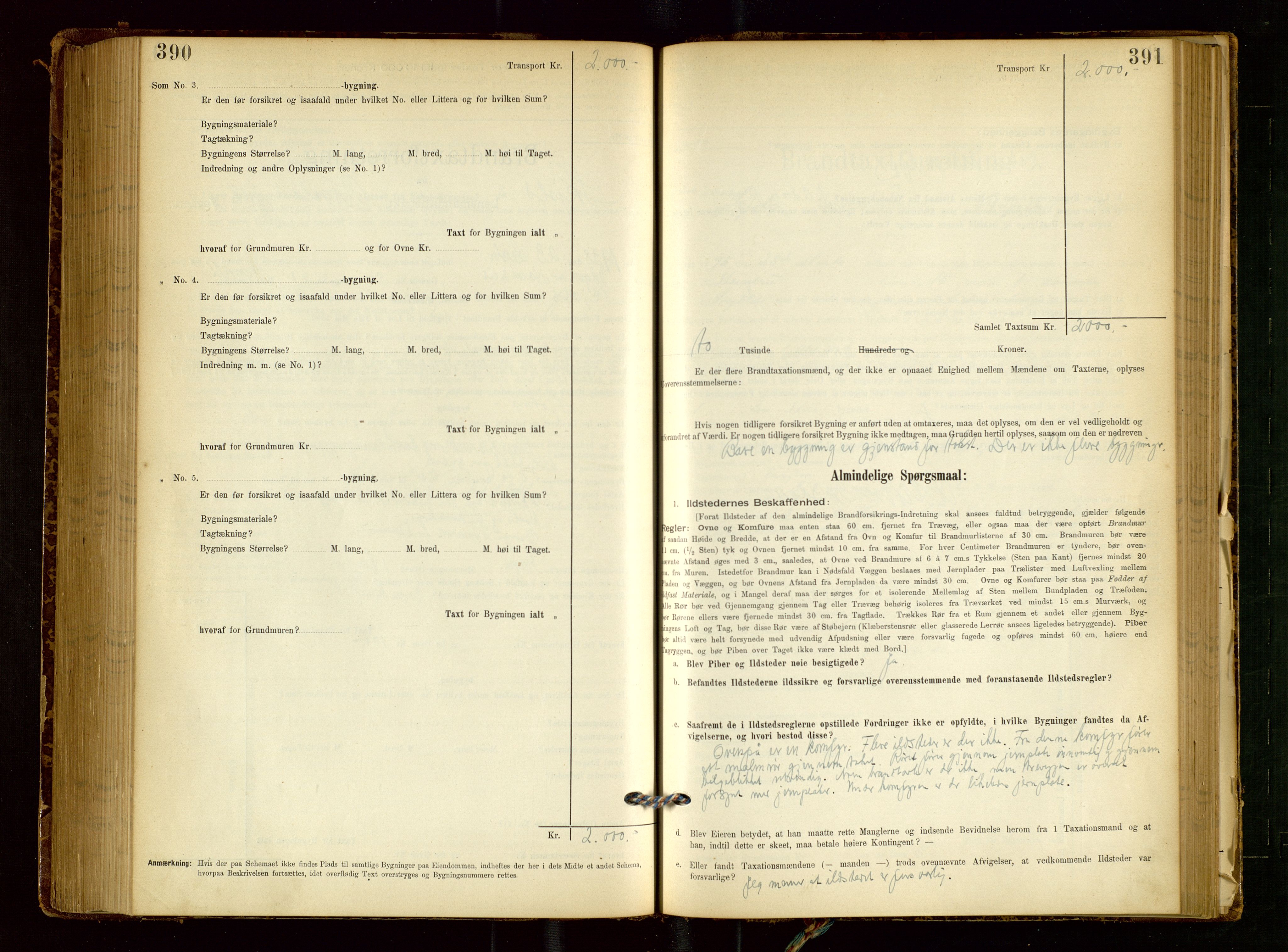 Skjold lensmannskontor, AV/SAST-A-100182/Gob/L0001: "Brandtaxationsprotokol for Skjold Lensmandsdistrikt Ryfylke Fogderi", 1894-1939, s. 390-391