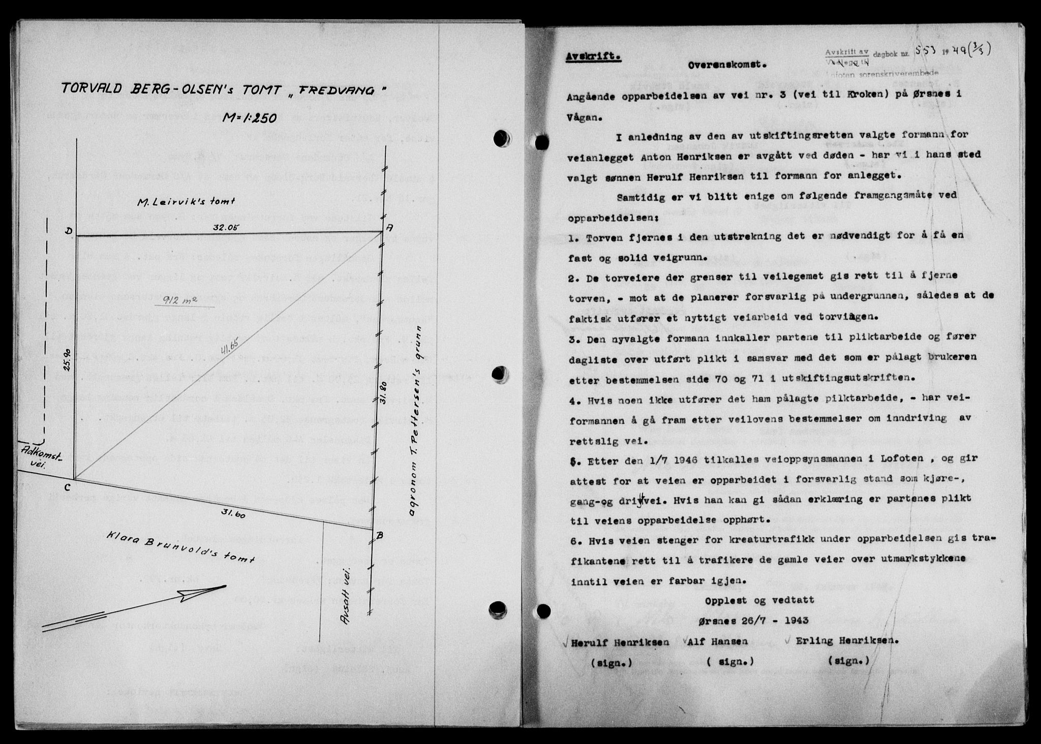 Lofoten sorenskriveri, SAT/A-0017/1/2/2C/L0020a: Pantebok nr. 20a, 1948-1949, Dagboknr: 553/1949