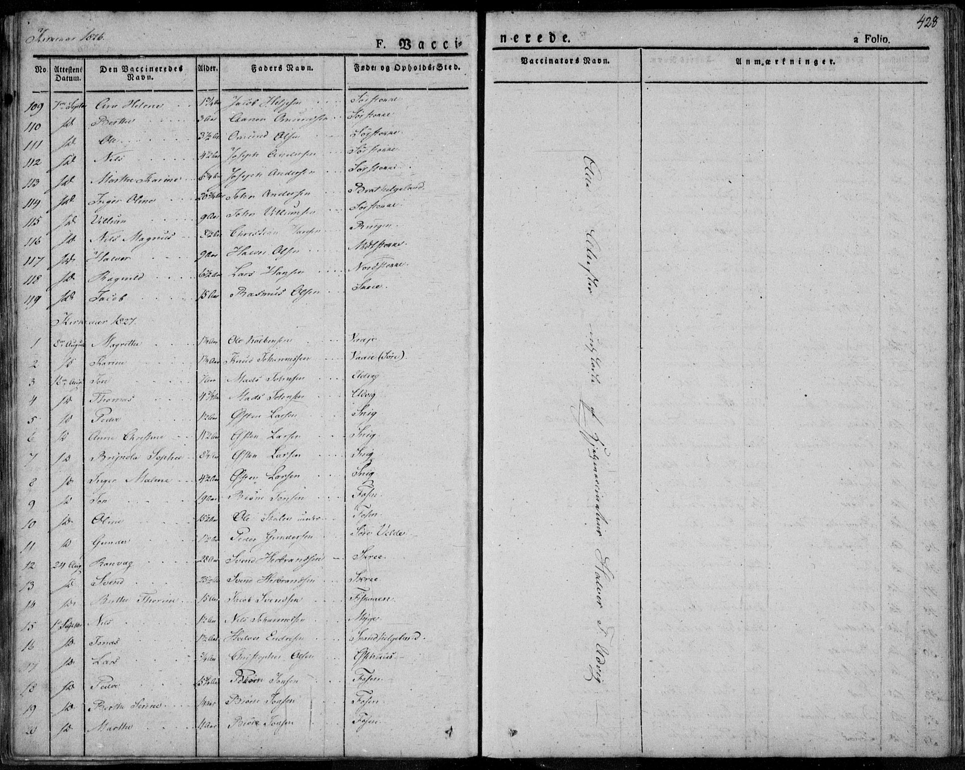 Avaldsnes sokneprestkontor, AV/SAST-A -101851/H/Ha/Haa/L0005: Ministerialbok nr. A 5.2, 1825-1841, s. 428