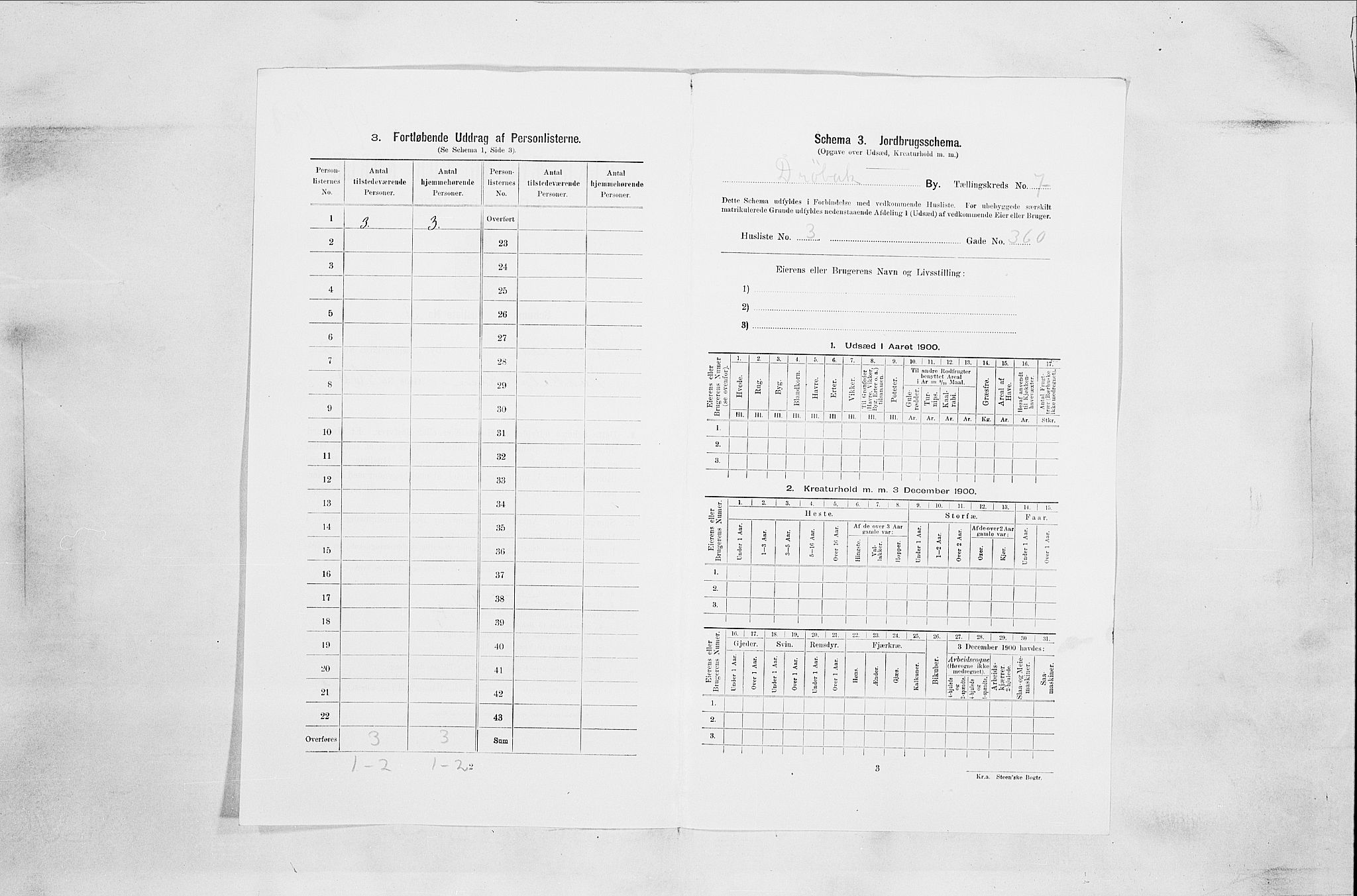 SAO, Folketelling 1900 for 0203 Drøbak kjøpstad, 1900