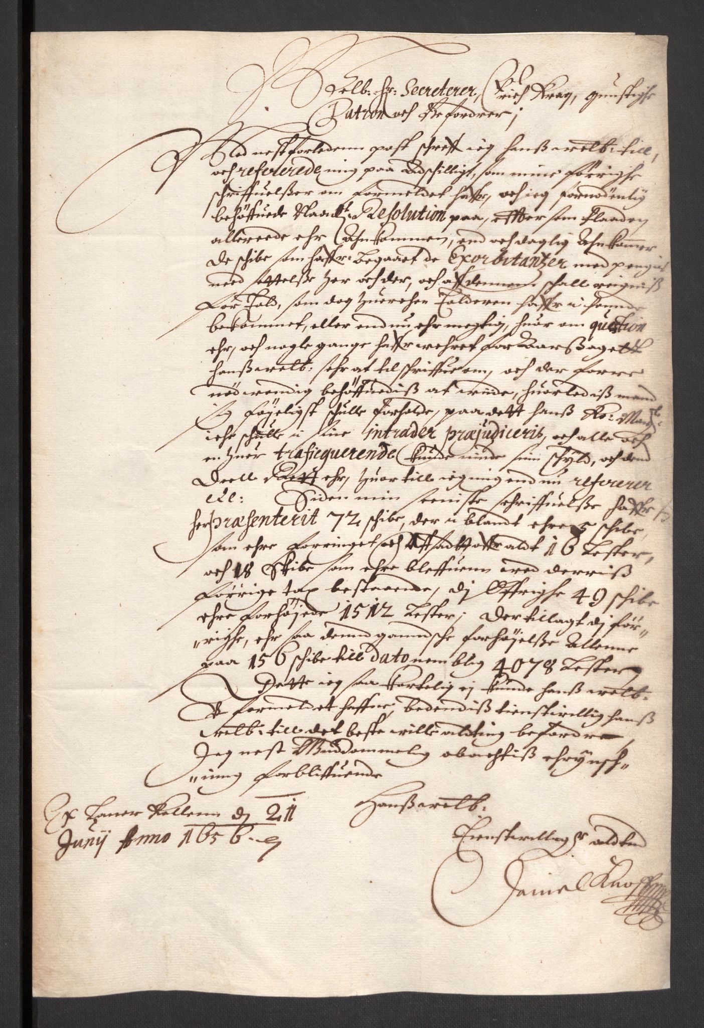 Danske Kanselli 1572-1799, AV/RA-EA-3023/F/Fc/Fcc/Fcca/L0017: Norske innlegg 1572-1799, 1656, s. 396