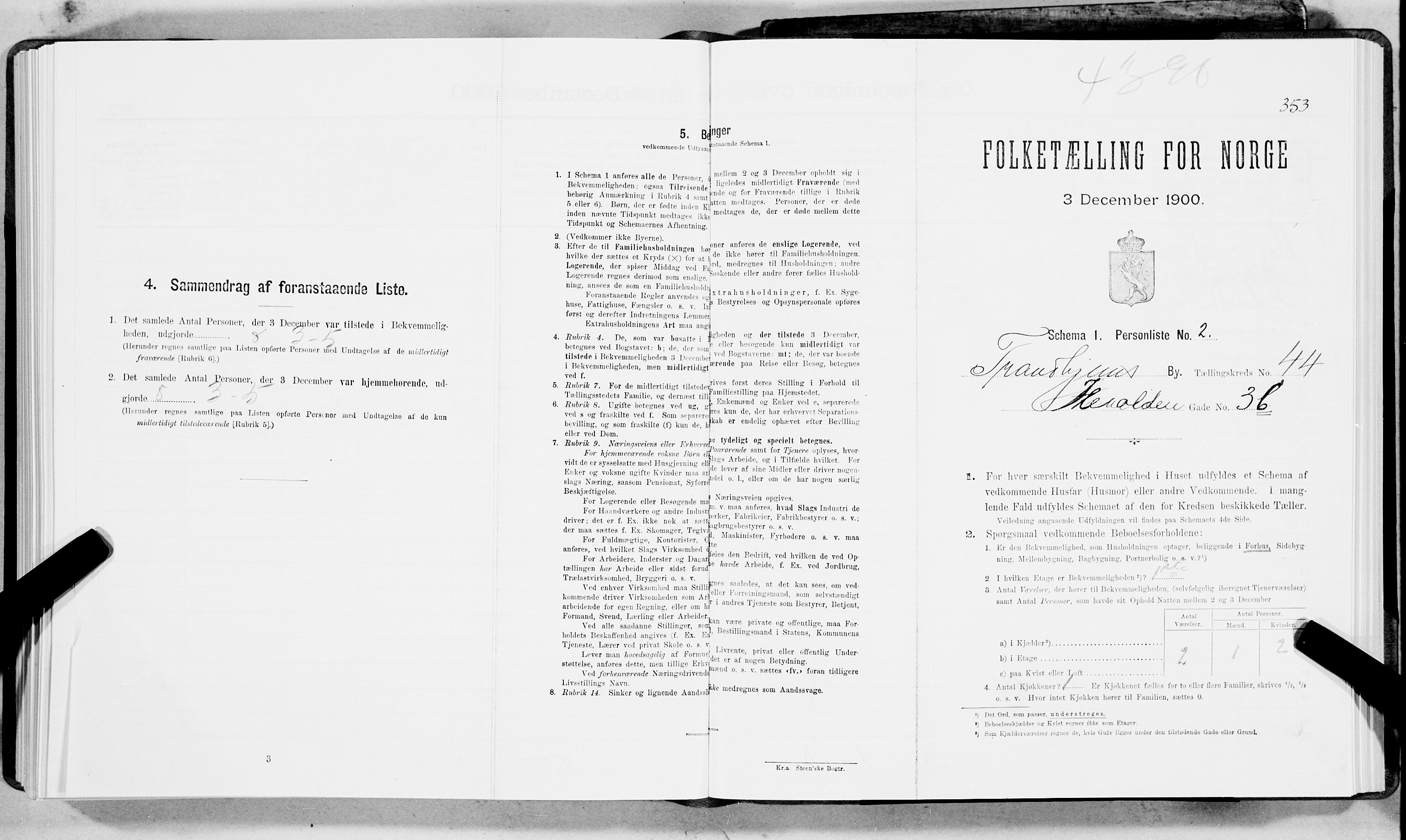 SAT, Folketelling 1900 for 1601 Trondheim kjøpstad, 1900, s. 7102