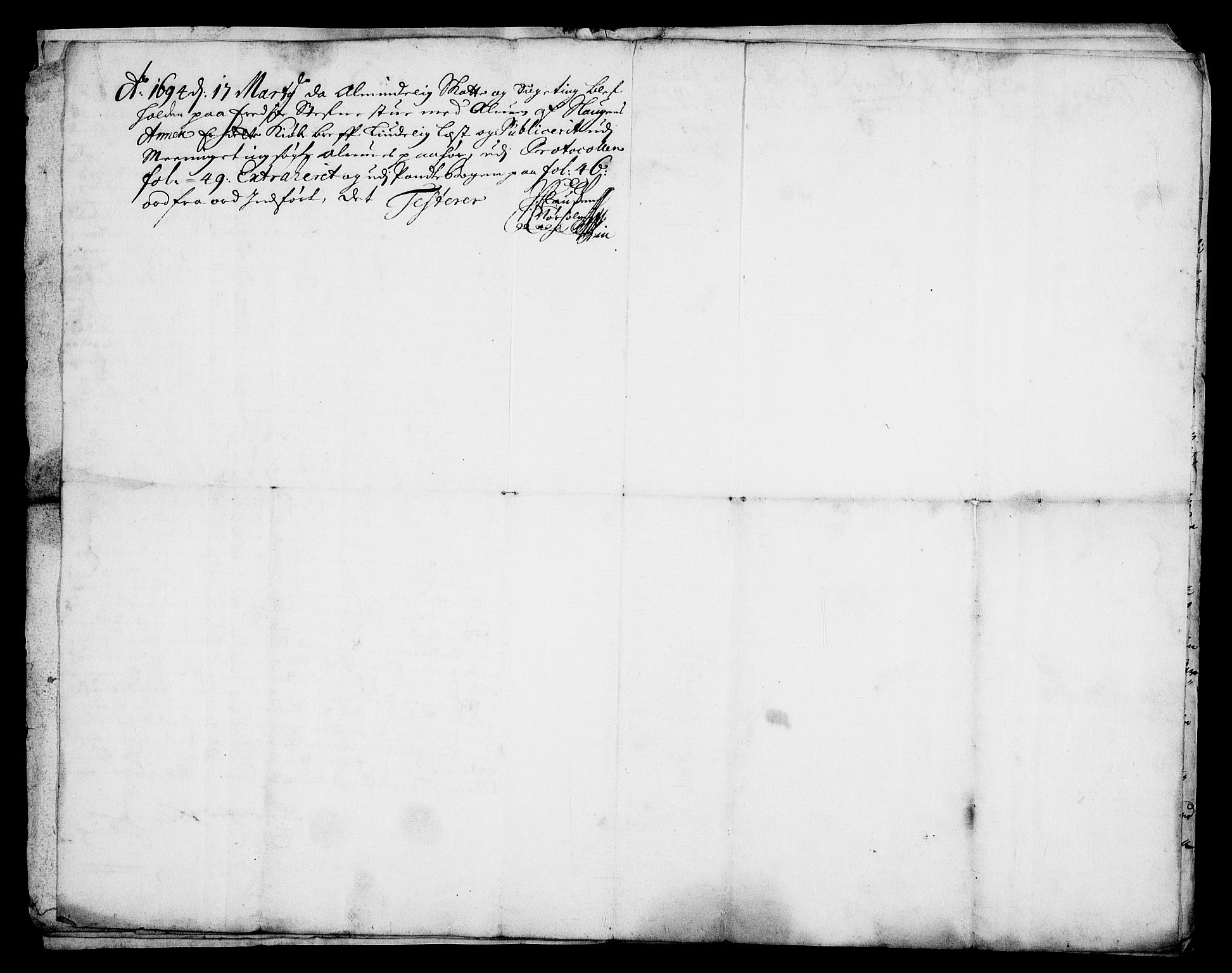 Rentekammeret inntil 1814, Realistisk ordnet avdeling, AV/RA-EA-4070/On/L0009: [Jj 9]: Forskjellige skjøter og makeskifter med kirker og prestebord. Ervervelsen av Vallø saltverks eiendommer, 1650-1758, s. 8
