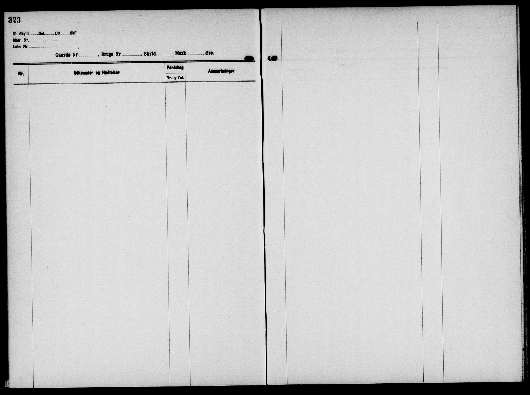 Solør tingrett, AV/SAH-TING-008/H/Ha/Hak/L0006: Panteregister nr. VI, 1900-1935, s. 323