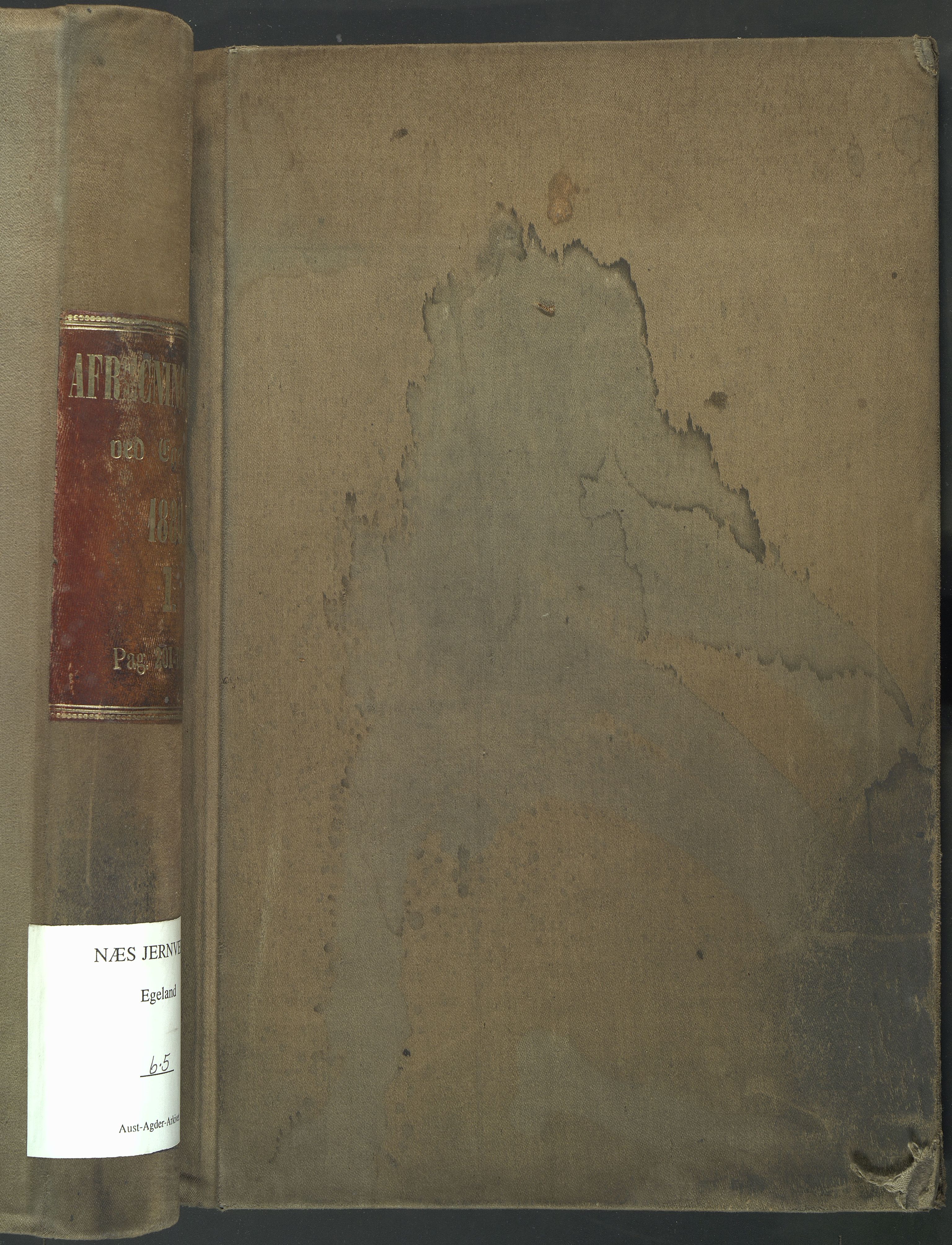 Egelands Verk, NESJ/NJM-002/06/L0005: Avregningsbok nr. 1, 1880
