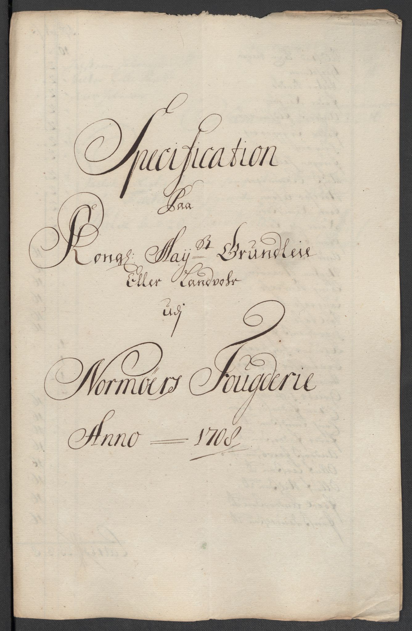 Rentekammeret inntil 1814, Reviderte regnskaper, Fogderegnskap, RA/EA-4092/R56/L3743: Fogderegnskap Nordmøre, 1708, s. 99