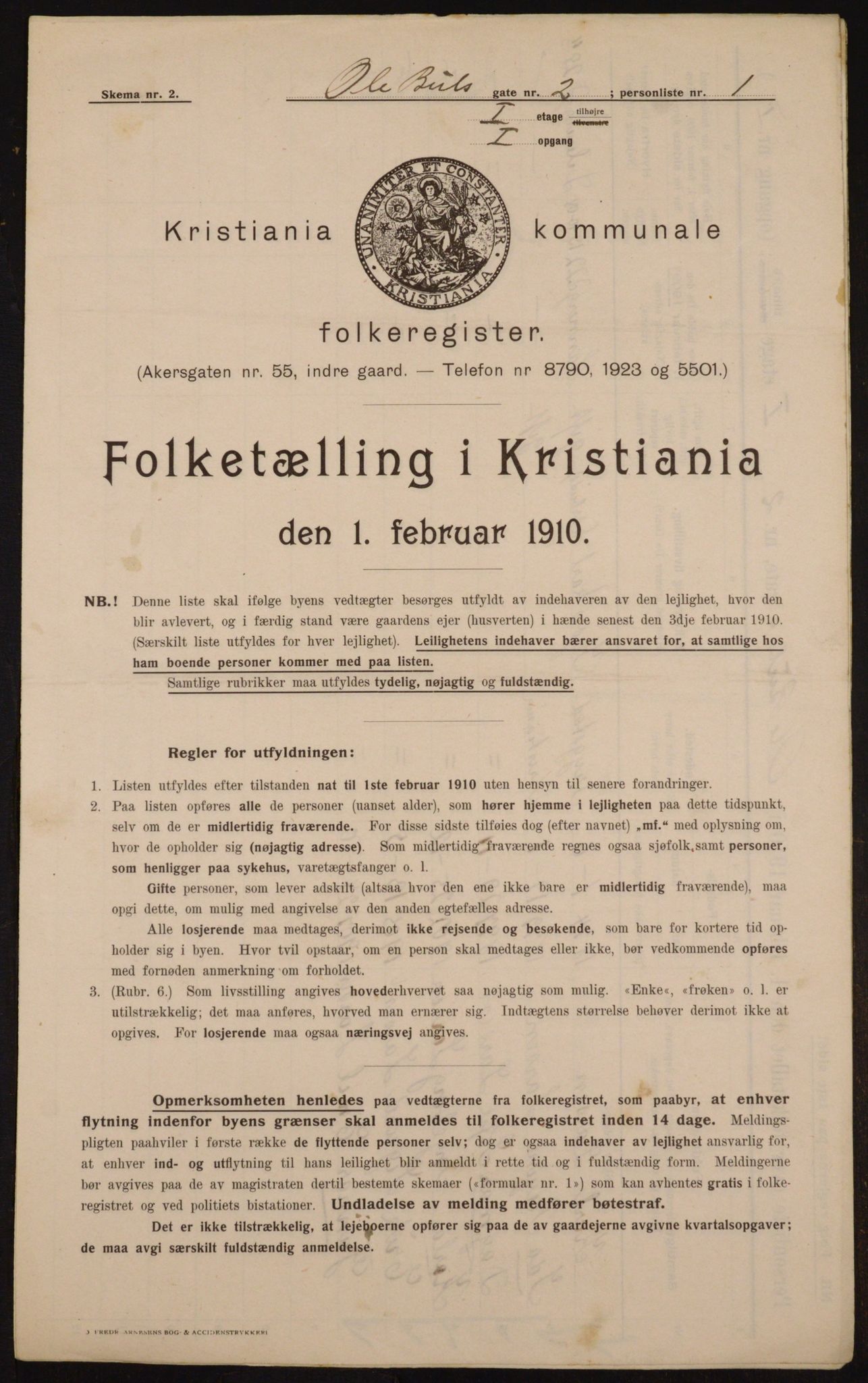 OBA, Kommunal folketelling 1.2.1910 for Kristiania, 1910, s. 72679