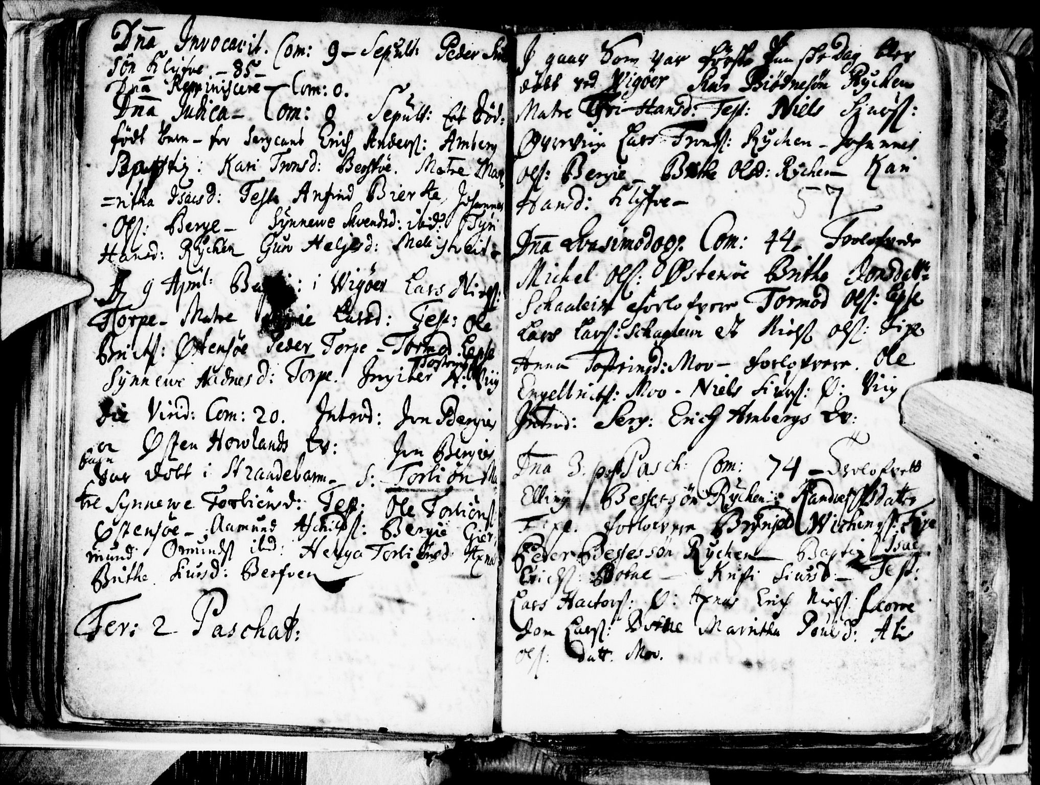 Kvam sokneprestembete, AV/SAB-A-76201/H/Haa: Ministerialbok nr. A 1, 1690-1741, s. 57