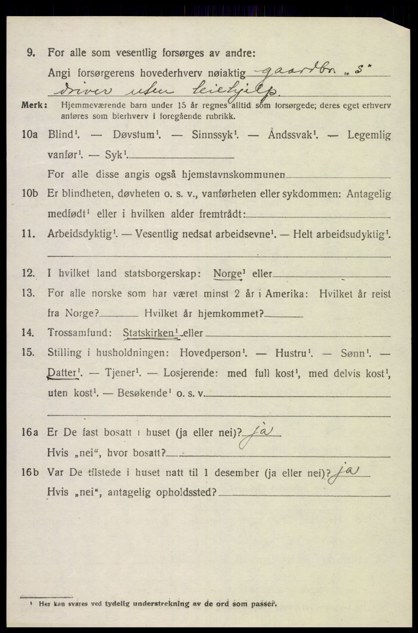 SAK, Folketelling 1920 for 1039 Herad herred, 1920, s. 1805