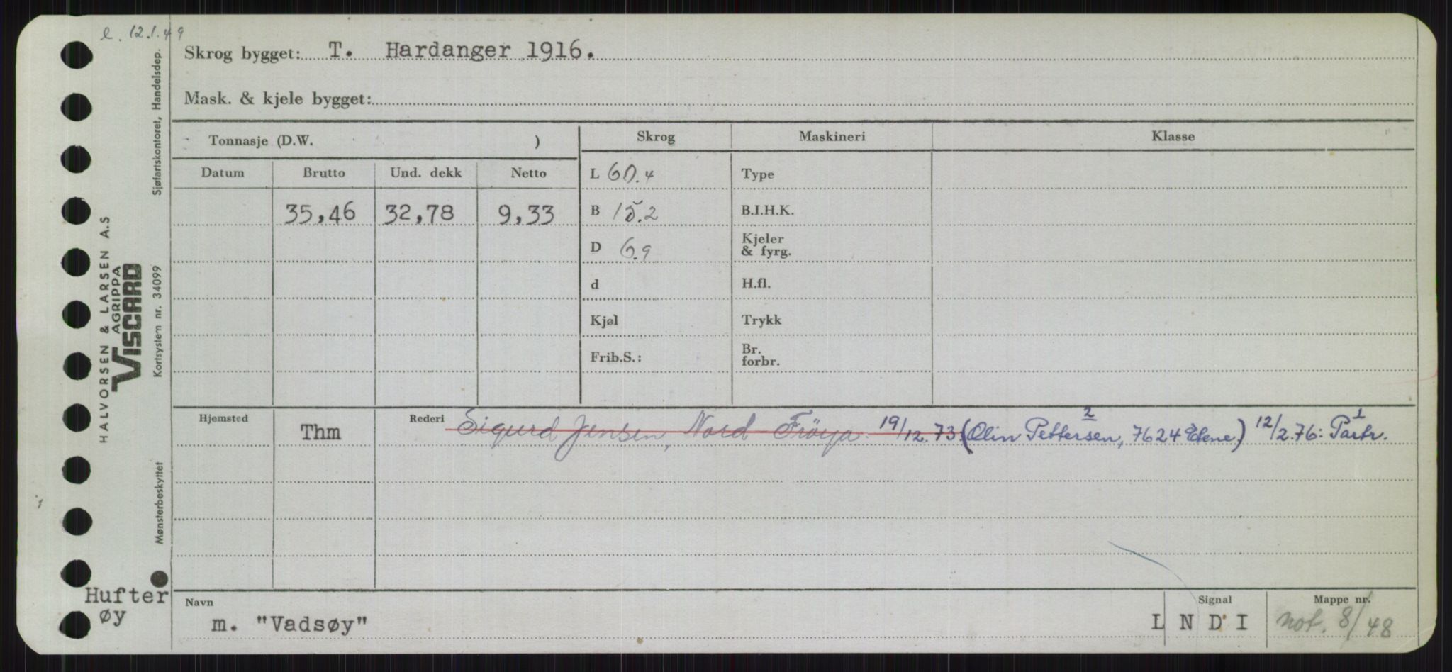 Sjøfartsdirektoratet med forløpere, Skipsmålingen, AV/RA-S-1627/H/Ha/L0006/0002: Fartøy, Sver-Å / Fartøy, U-Å, s. 97