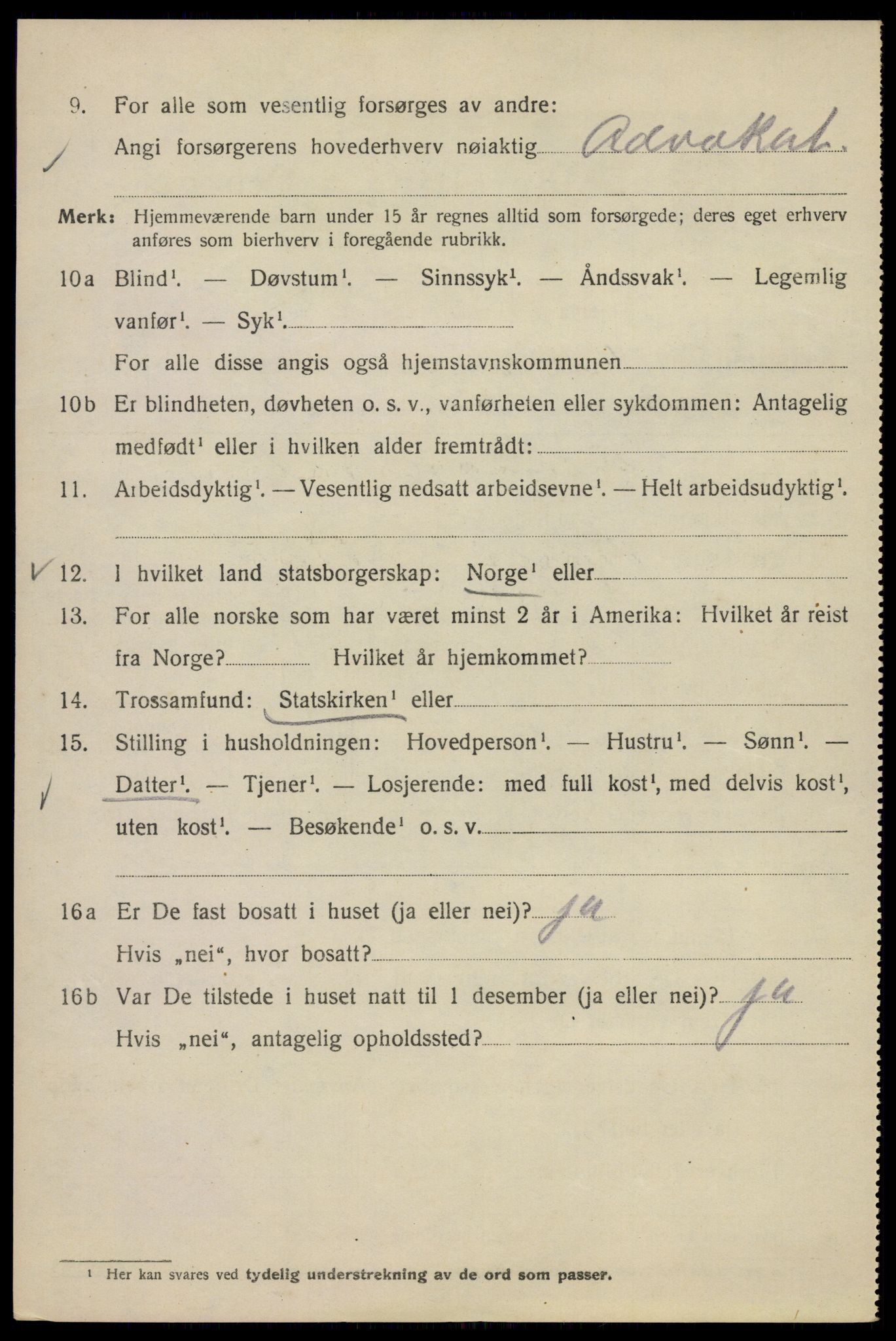 SAO, Folketelling 1920 for 0301 Kristiania kjøpstad, 1920, s. 311304