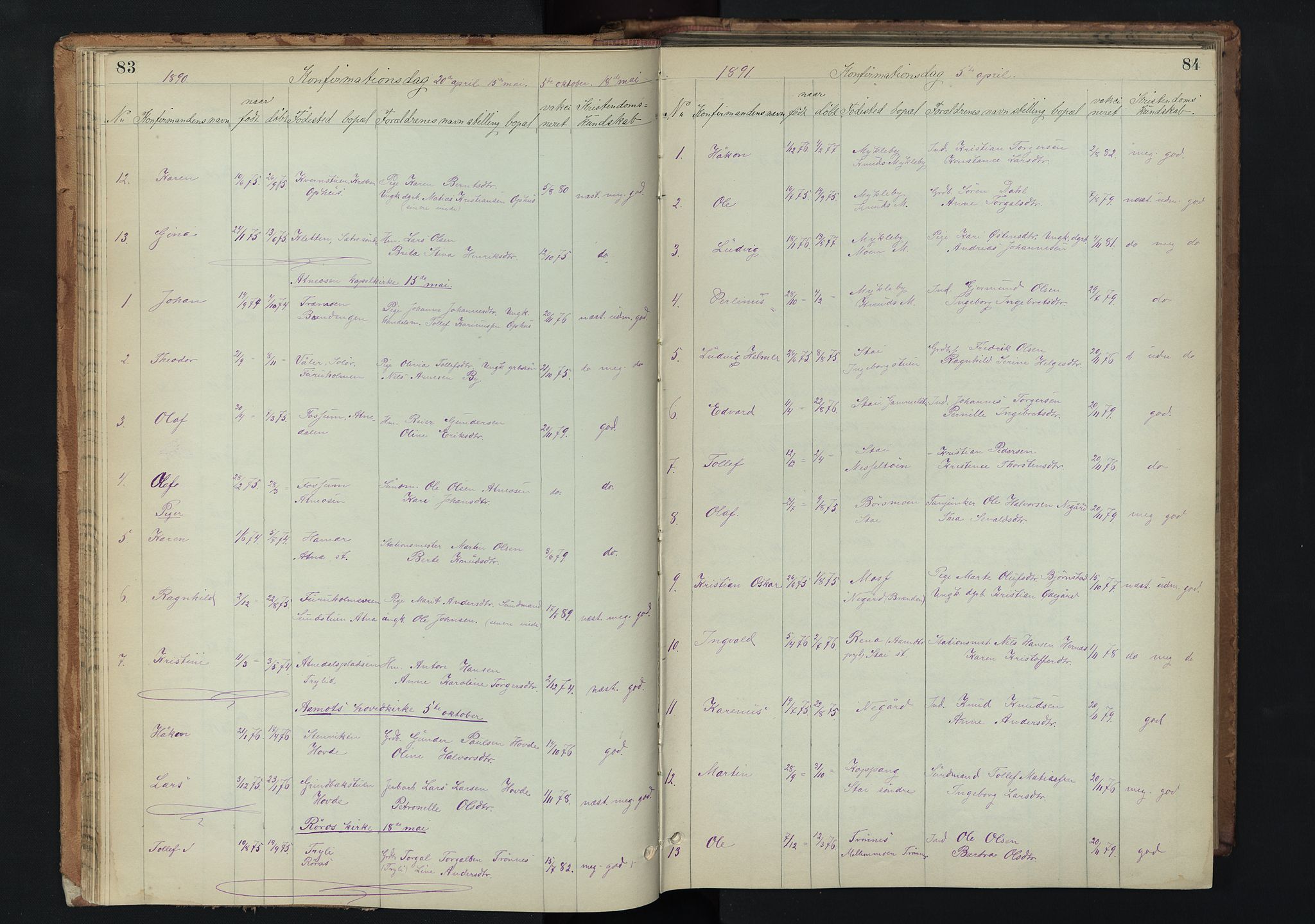 Stor-Elvdal prestekontor, AV/SAH-PREST-052/H/Ha/Hab/L0002: Klokkerbok nr. 2, 1860-1894, s. 83-84