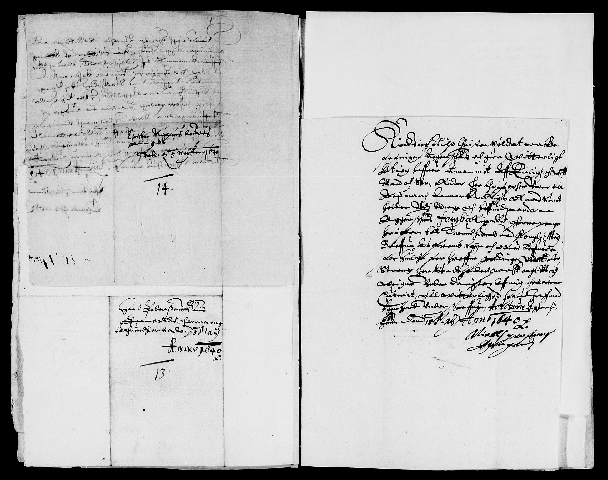 Rentekammeret inntil 1814, Reviderte regnskaper, Lensregnskaper, AV/RA-EA-5023/R/Rb/Rba/L0151: Akershus len, 1640-1641