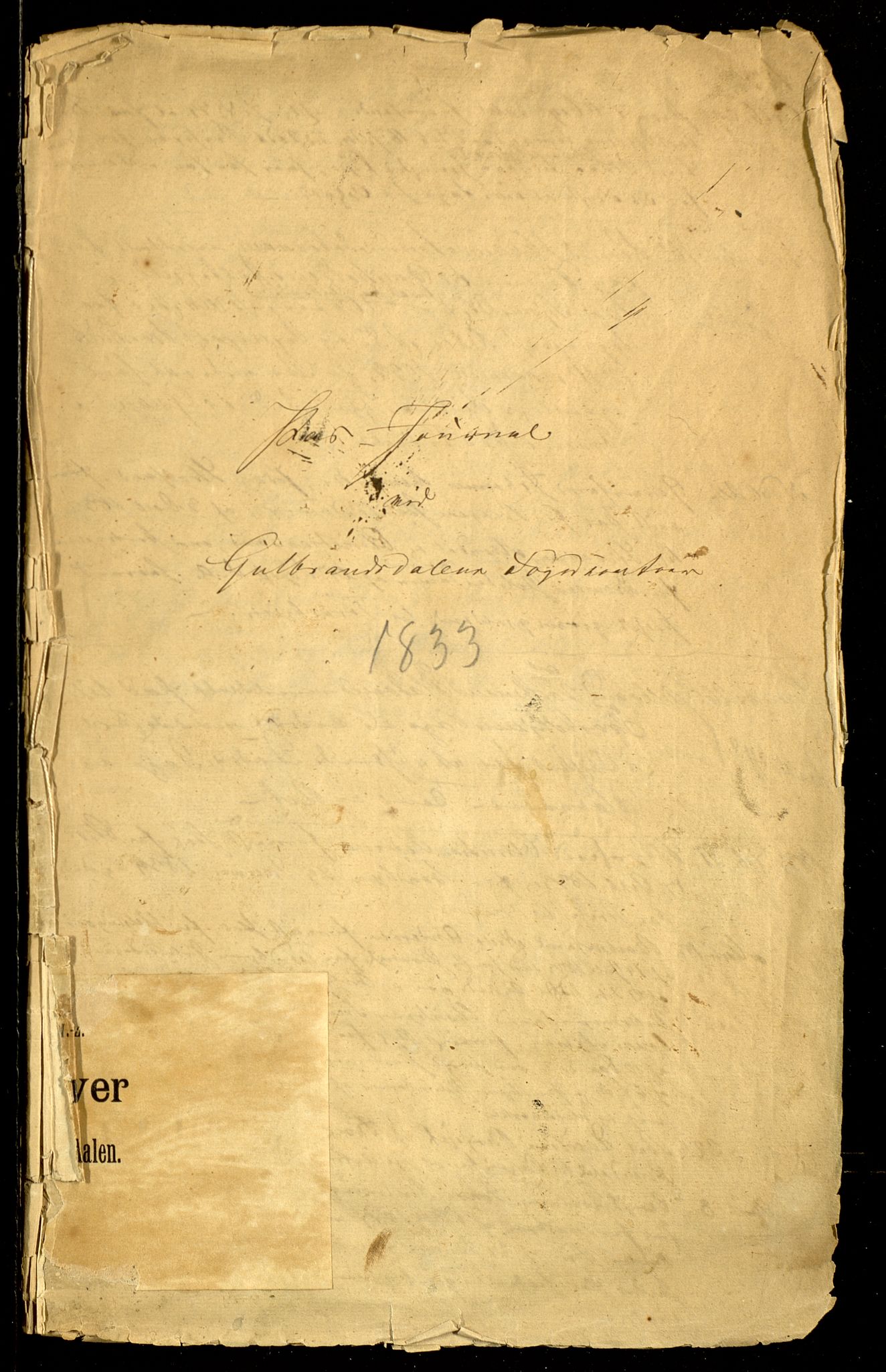 Gudbrandsdalen fogderi, AV/SAH-FOGDO-002/L/La/L0001: Passjournal, 1833-1837