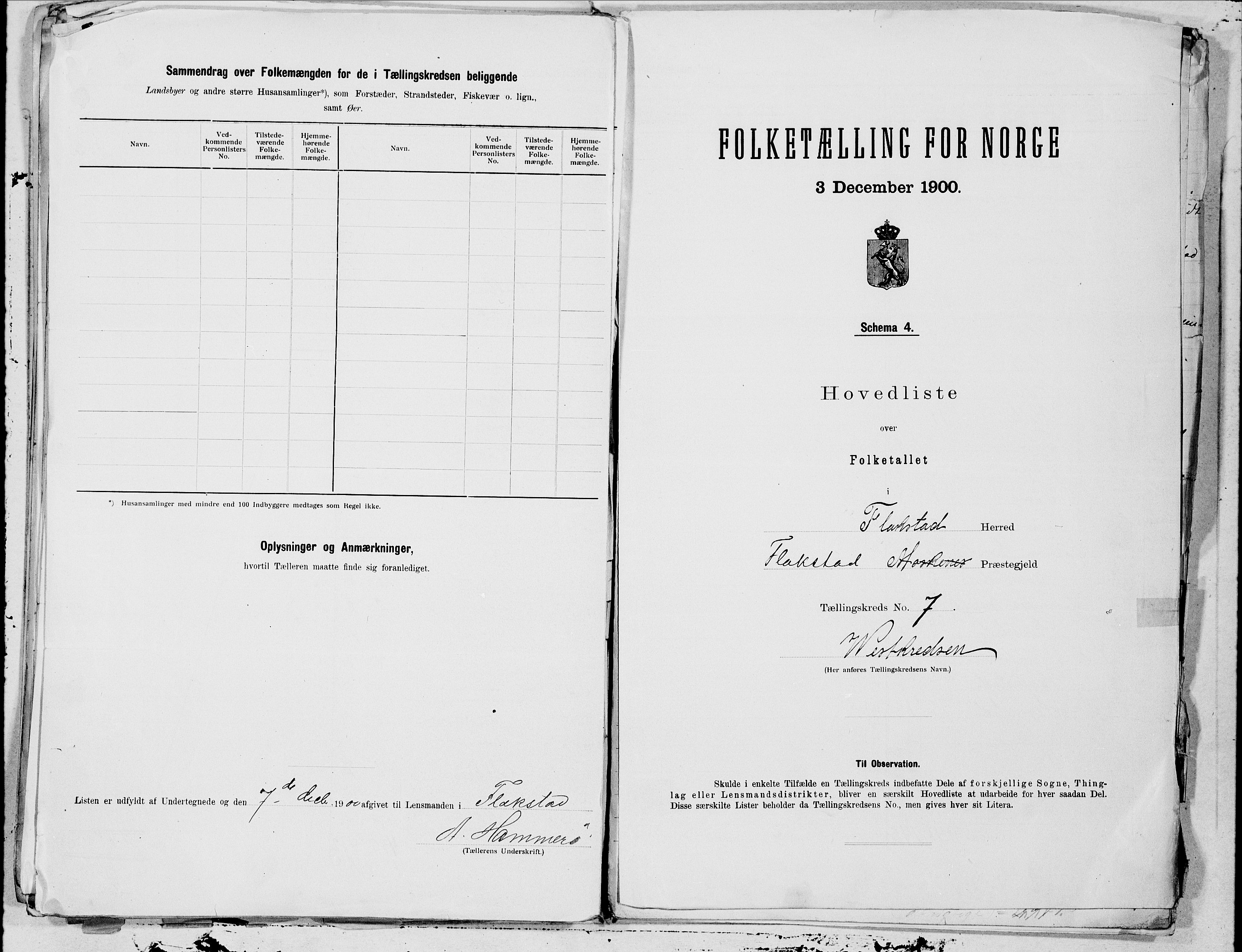 SAT, Folketelling 1900 for 1859 Flakstad herred, 1900, s. 16