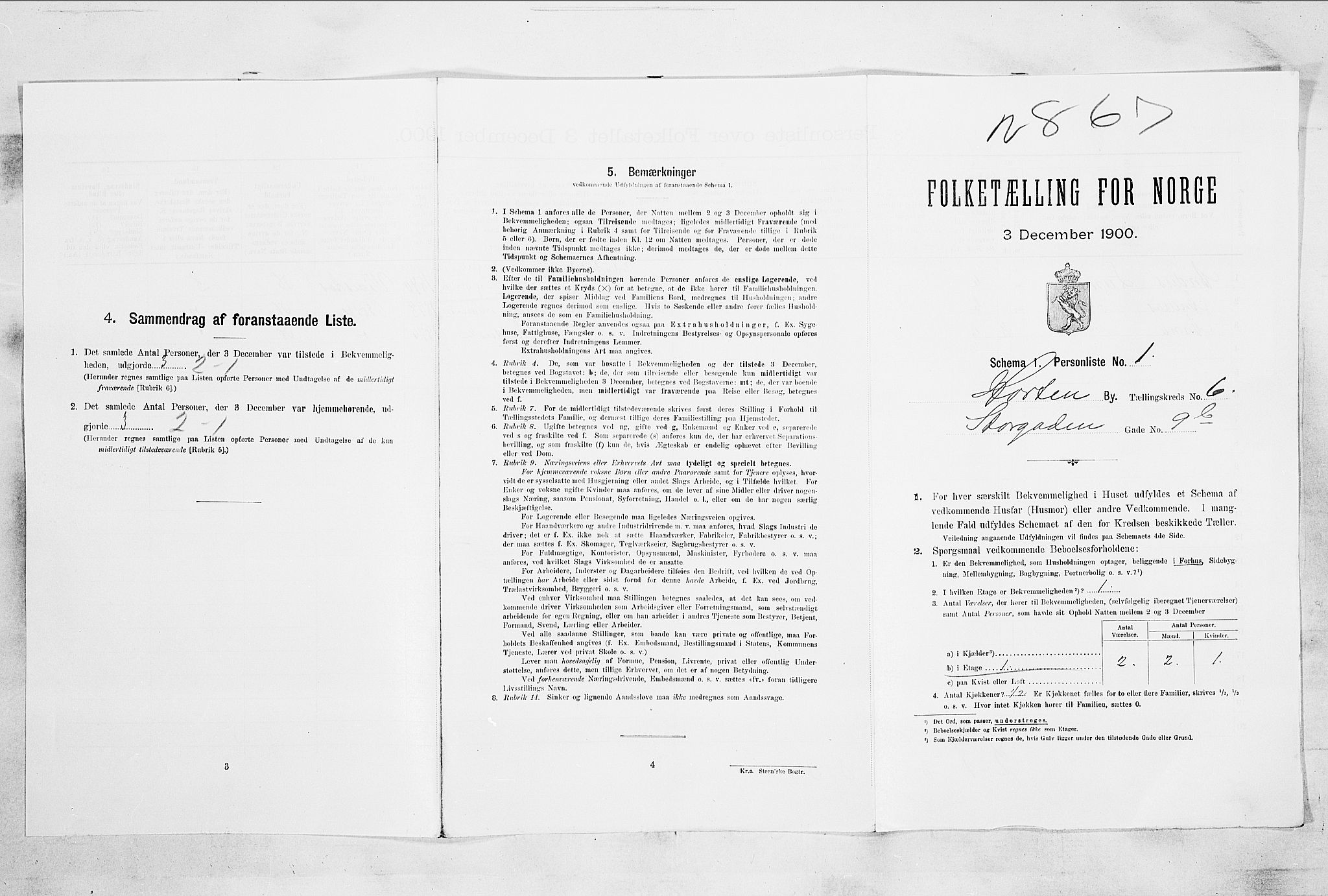 RA, Folketelling 1900 for 0703 Horten ladested, 1900, s. 4683