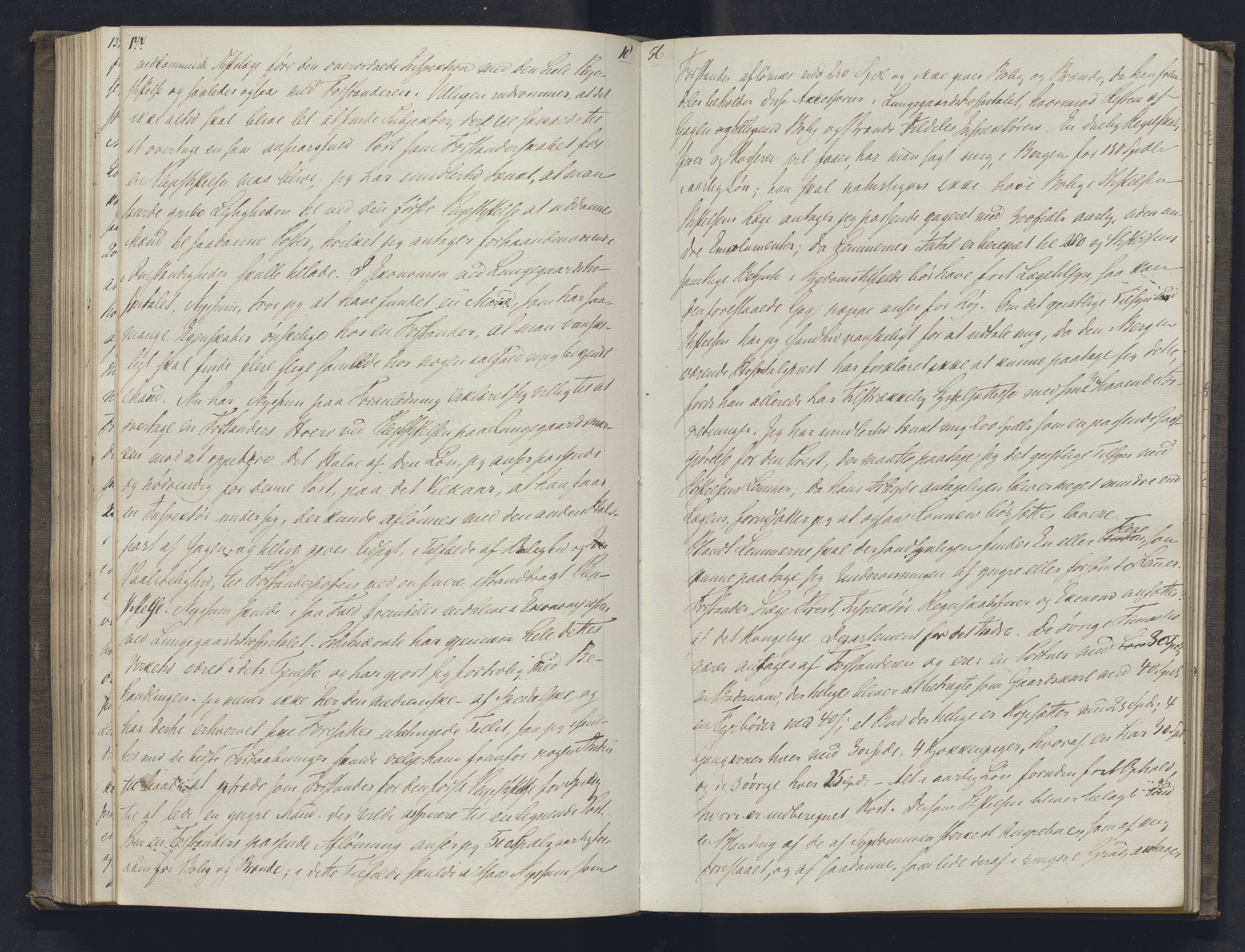 Lepraarkiver - Overlegen for den spedalske sykdom, AV/SAB-A-61001/B.b/L0001: Kopibok, 1854-1858, s. 144-145