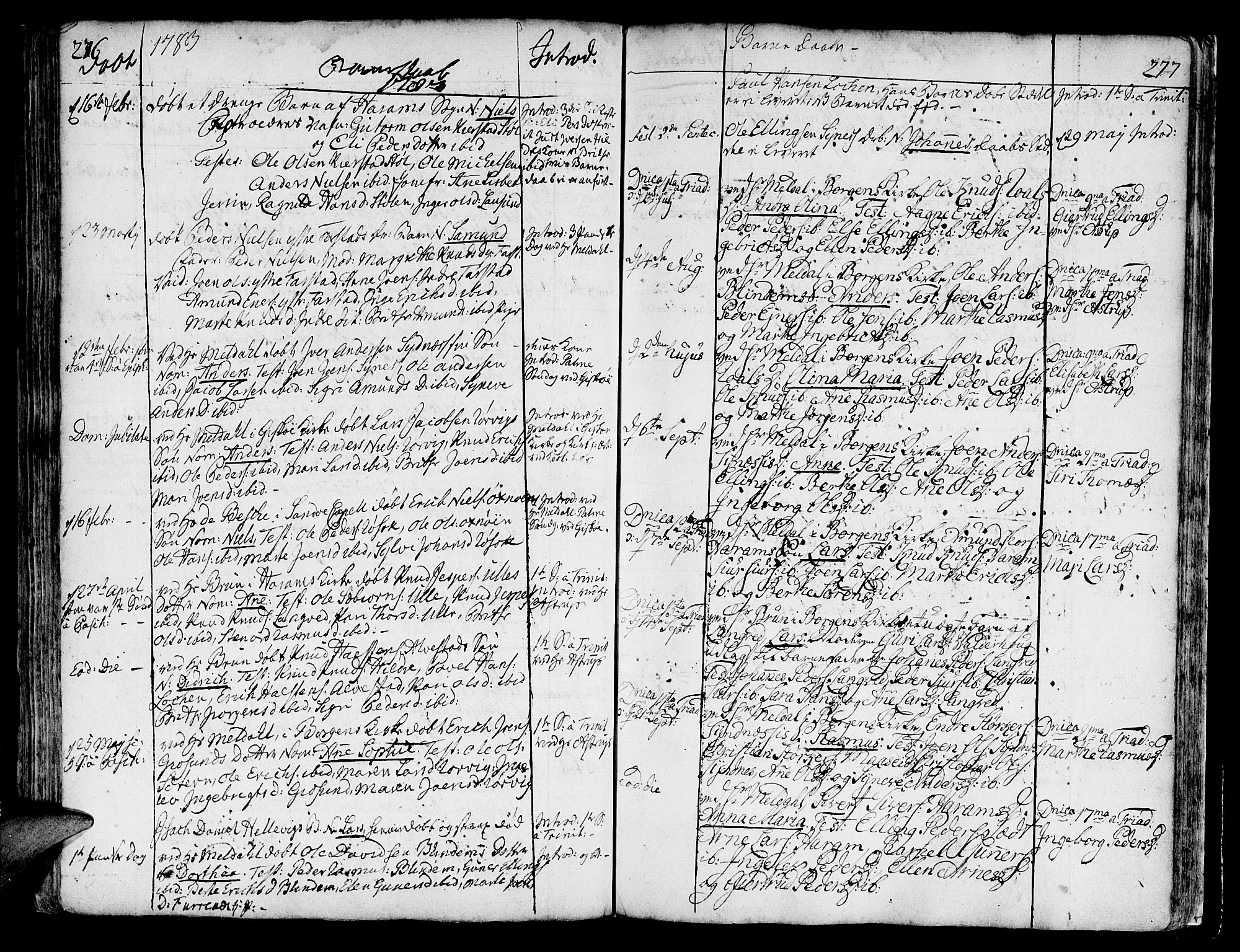 Ministerialprotokoller, klokkerbøker og fødselsregistre - Møre og Romsdal, AV/SAT-A-1454/536/L0493: Ministerialbok nr. 536A02, 1739-1802, s. 276-277
