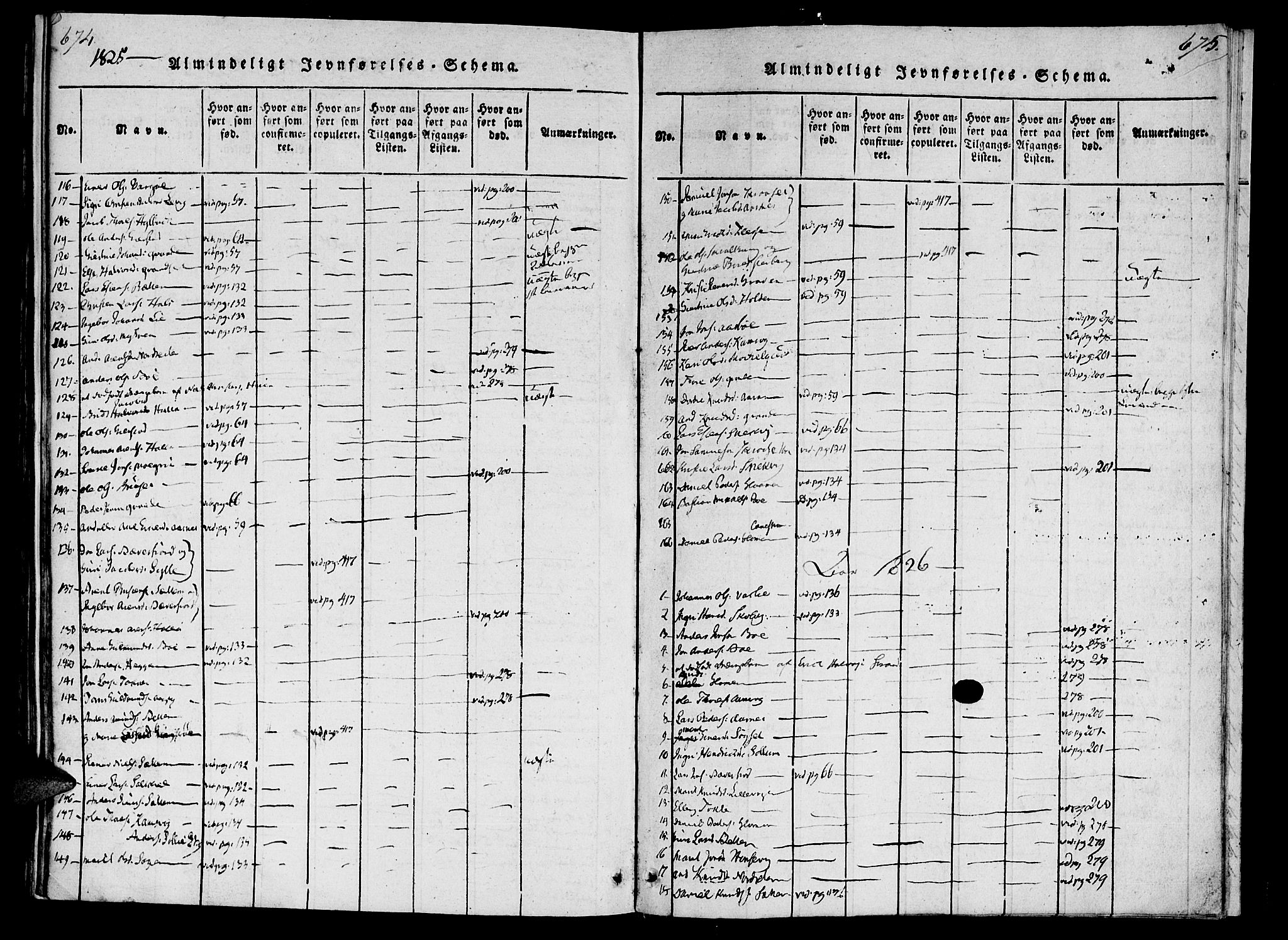 Ministerialprotokoller, klokkerbøker og fødselsregistre - Møre og Romsdal, AV/SAT-A-1454/592/L1023: Ministerialbok nr. 592A02, 1820-1830, s. 674-675