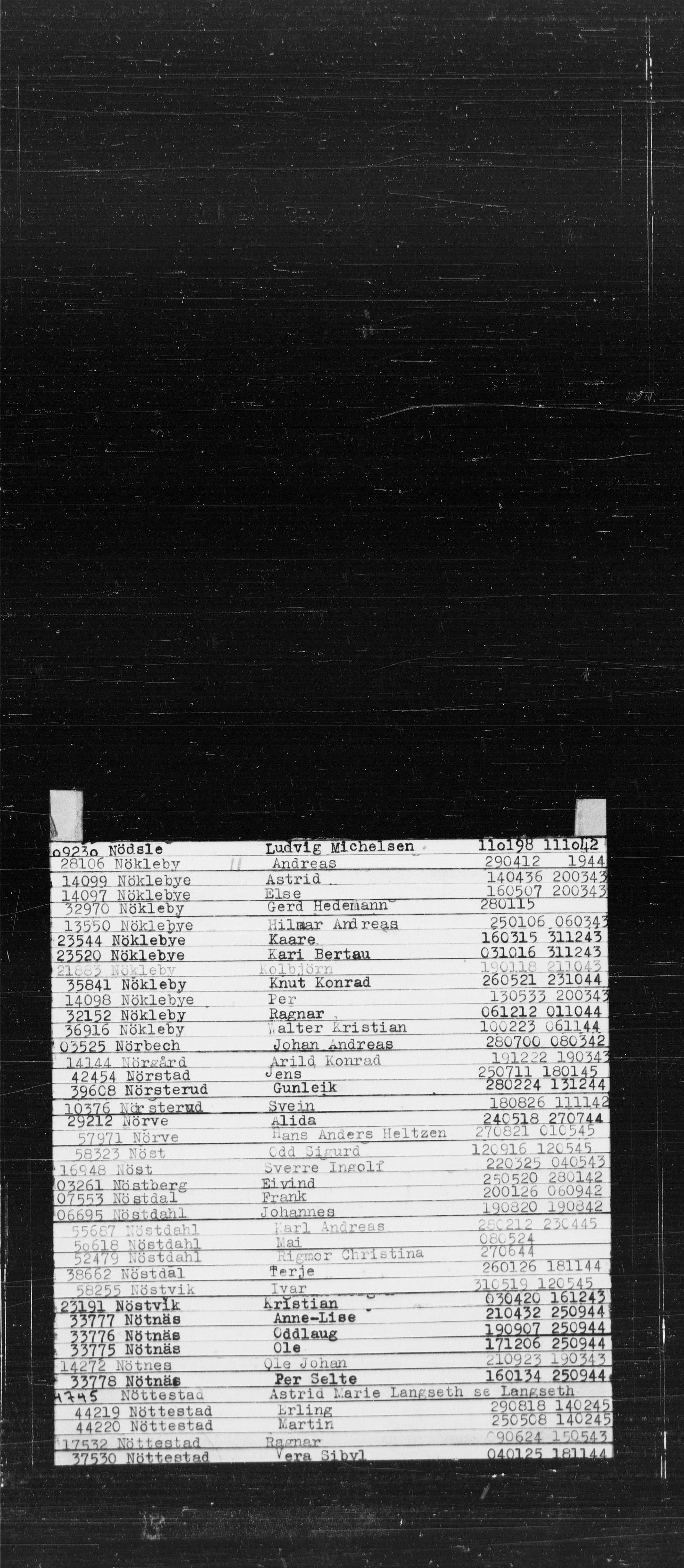 Den Kgl. Norske Legasjons Flyktningskontor, AV/RA-S-6753/V/Va/L0022: Kjesäterkartoteket.  Alfabetisk register, A-Å., 1940-1945, s. 645