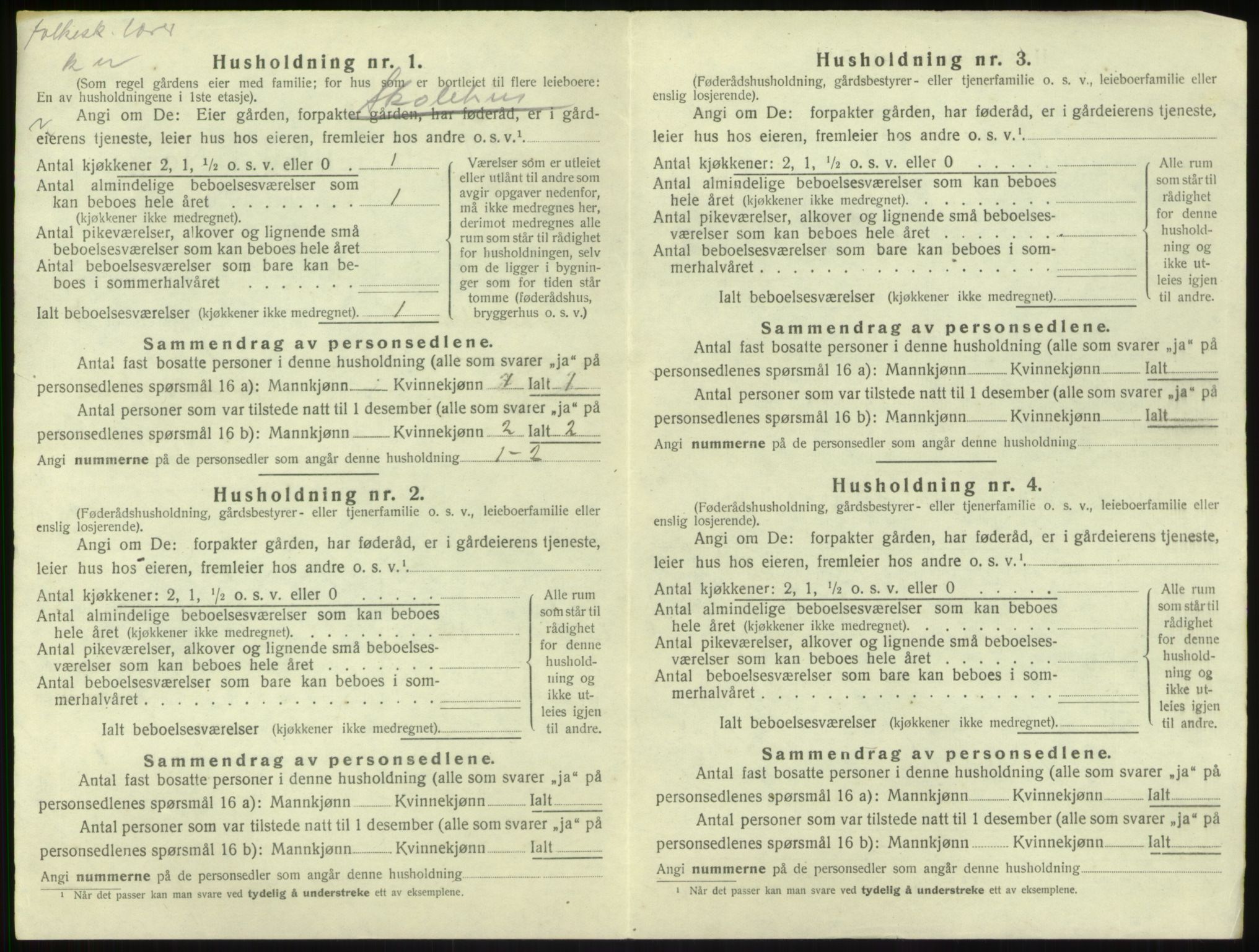 SAB, Folketelling 1920 for 1418 Balestrand herred, 1920, s. 470