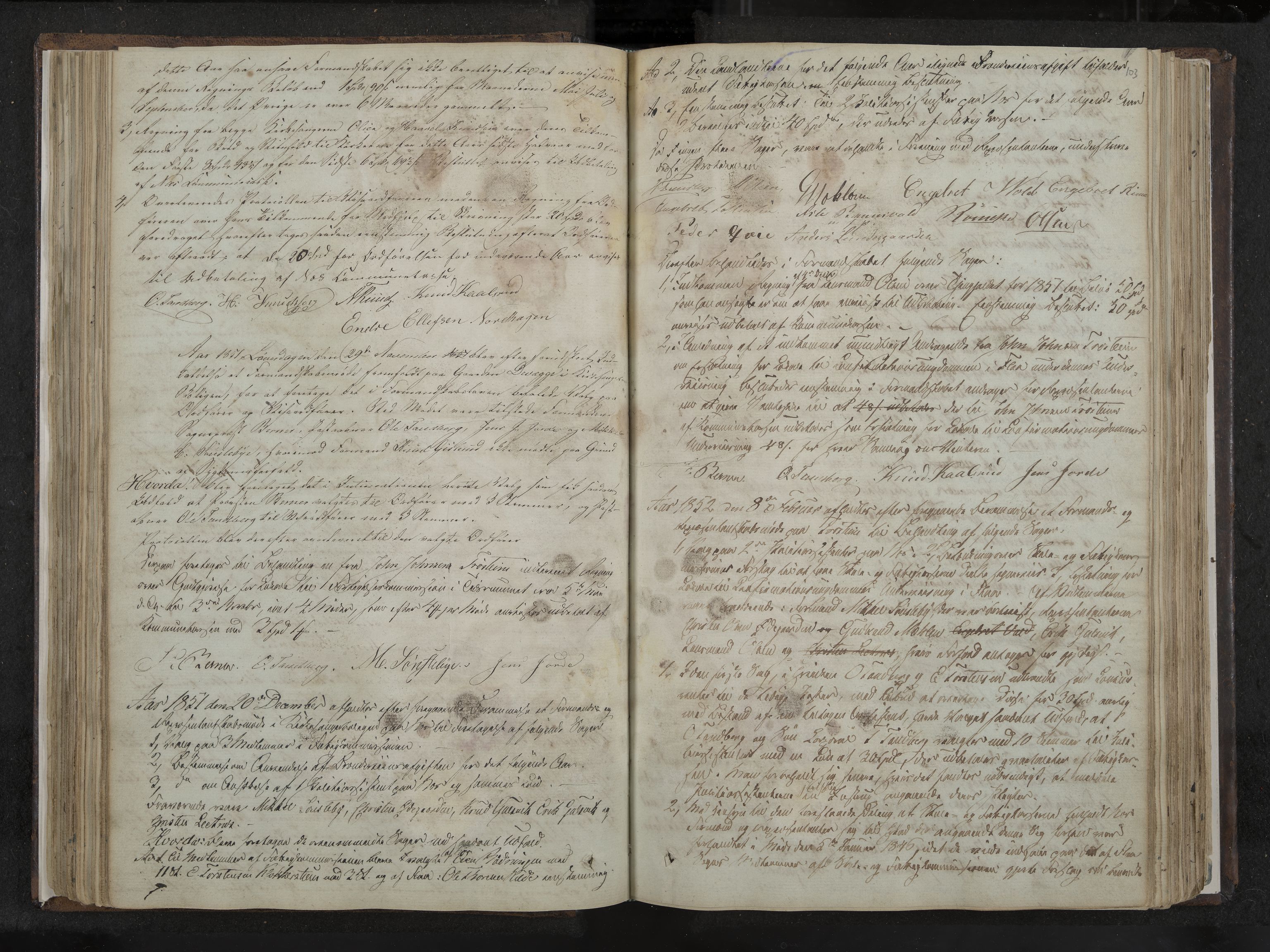 Nes formannskap og sentraladministrasjon, IKAK/0616021-1/A/Aa/L0001: Møtebok med register, 1838-1875, s. 103