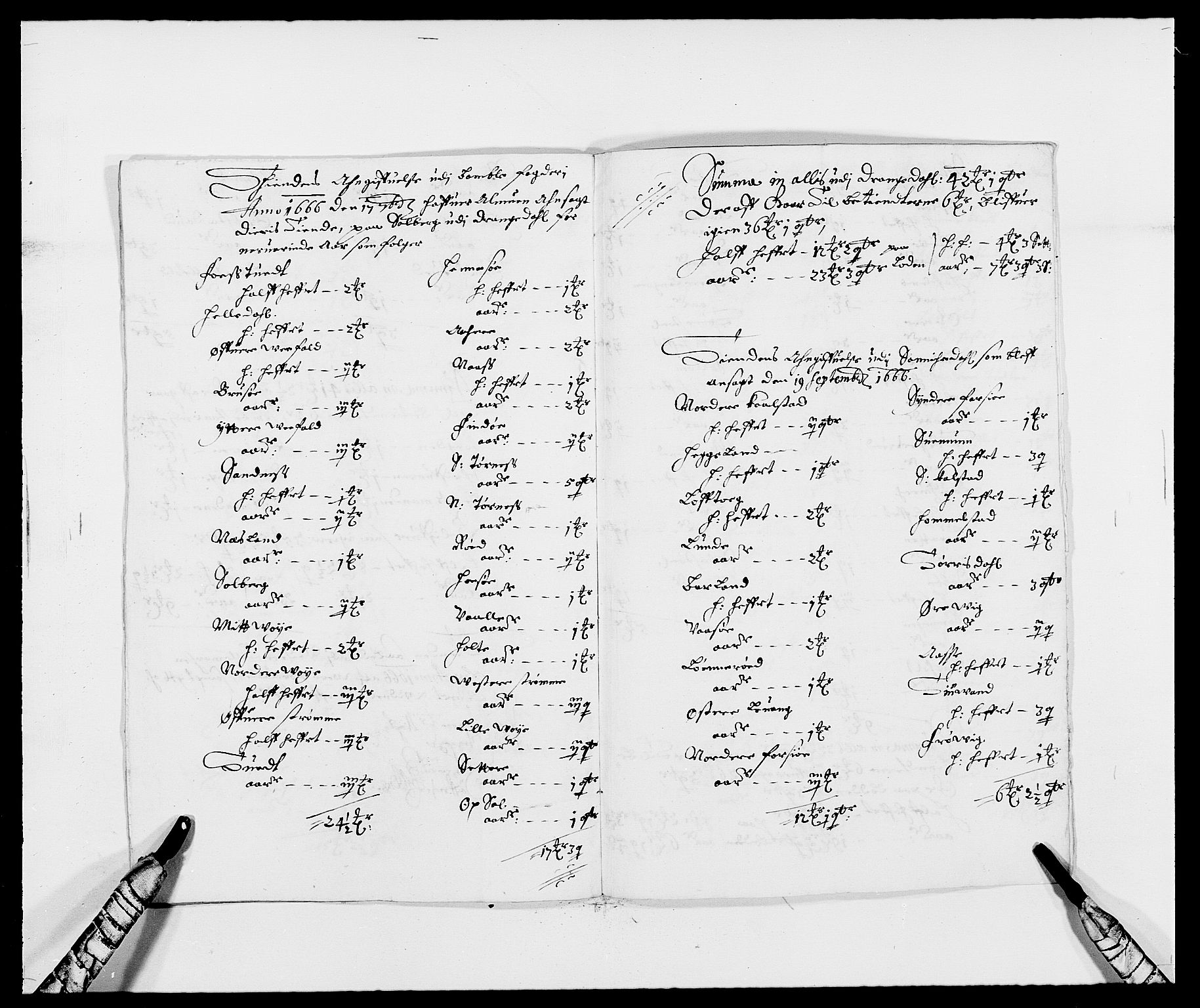 Rentekammeret inntil 1814, Reviderte regnskaper, Fogderegnskap, AV/RA-EA-4092/R35/L2057: Fogderegnskap Øvre og Nedre Telemark, 1666-1667, s. 269