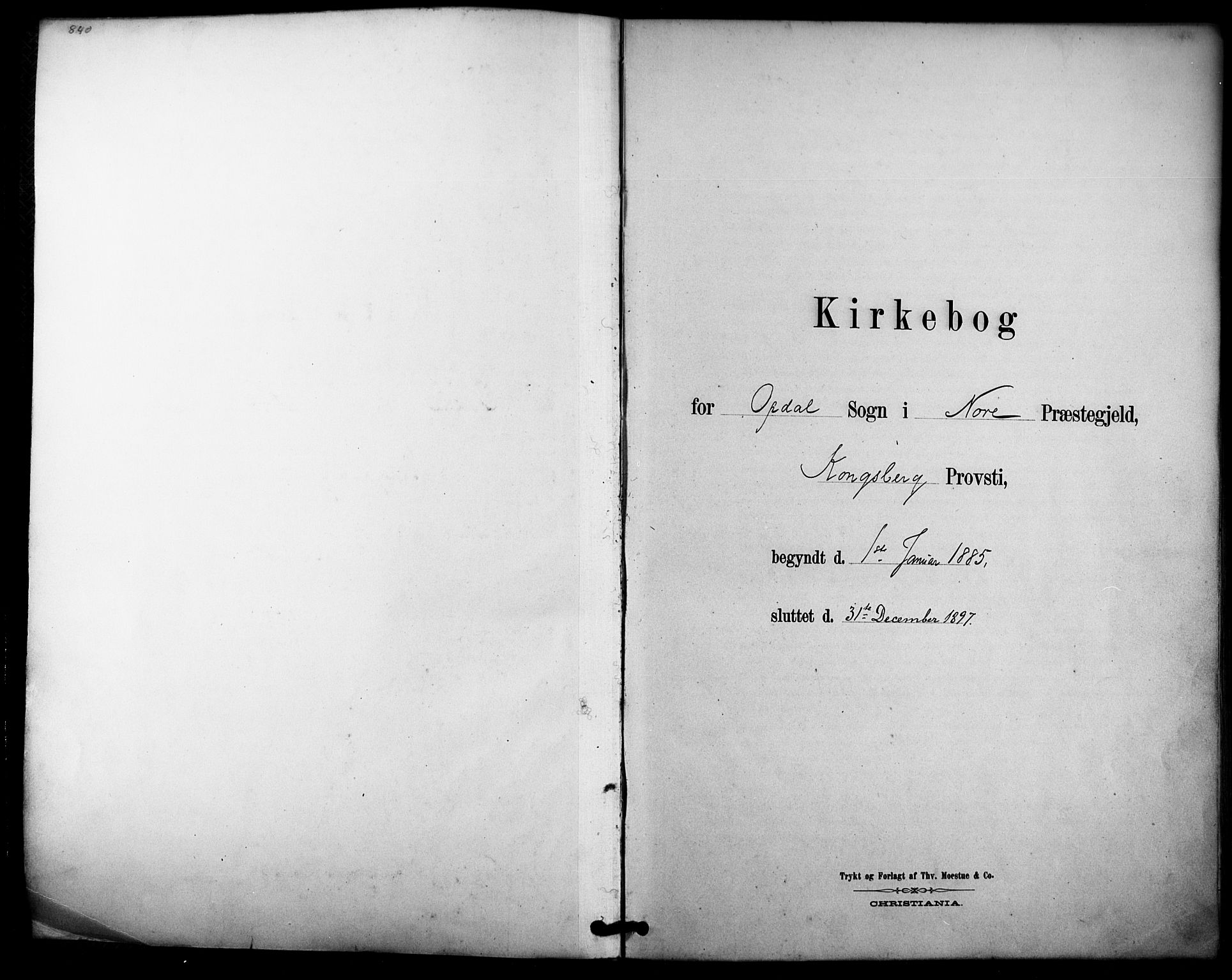 Nore kirkebøker, AV/SAKO-A-238/F/Fc/L0004: Ministerialbok nr. III 4, 1885-1898