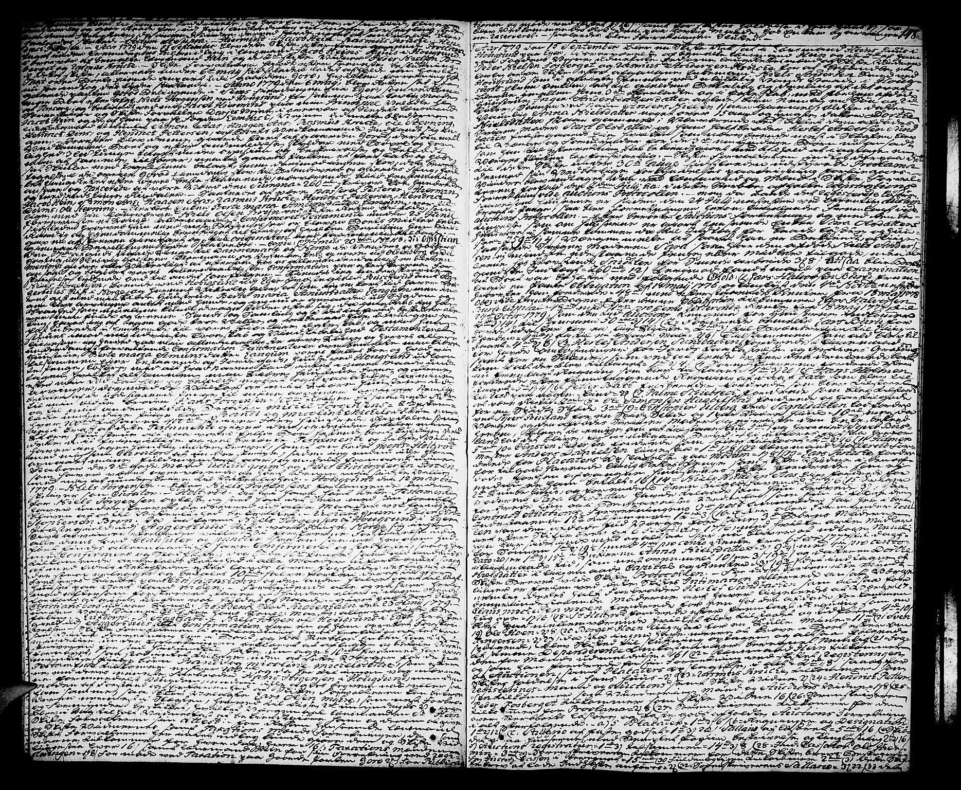 Eiker, Modum og Sigdal sorenskriveri, SAKO/A-123/H/Hb/Hba/L0016a: Skifteprotokoll, 1777-1782, s. 147b-148a