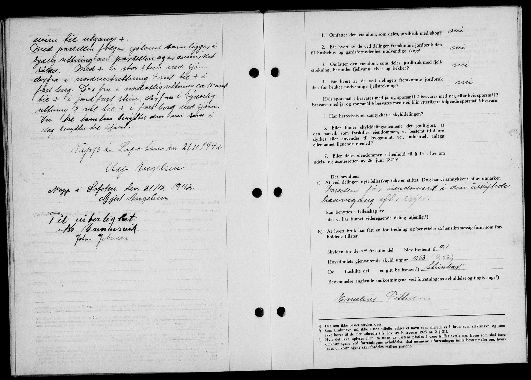 Lofoten sorenskriveri, SAT/A-0017/1/2/2C/L0010a: Pantebok nr. 10a, 1942-1943, Dagboknr: 2/1943