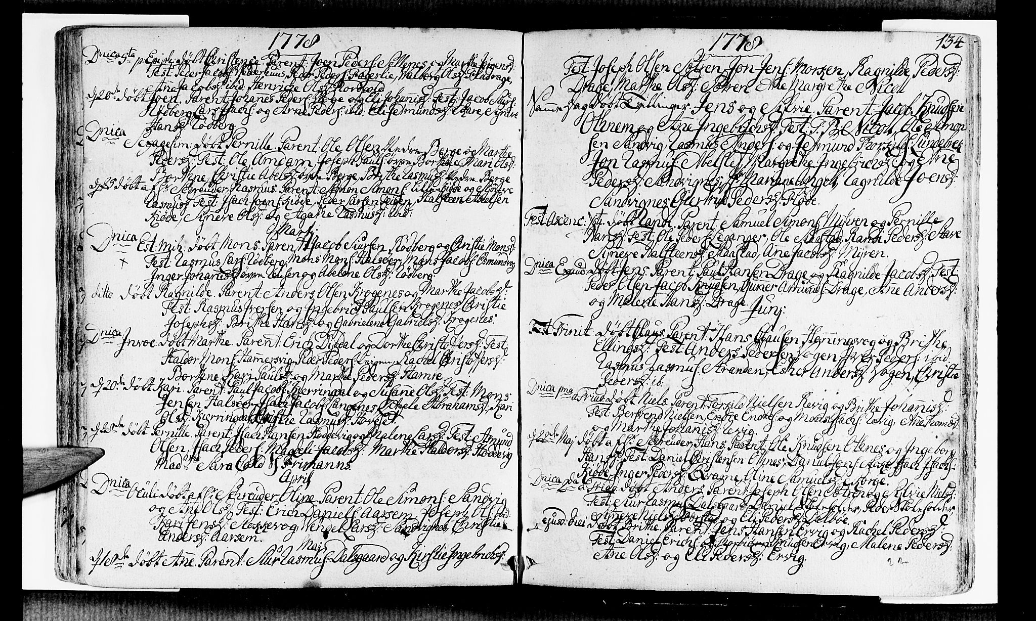 Selje sokneprestembete, AV/SAB-A-99938/H/Ha/Haa/Haaa: Ministerialbok nr. A 5, 1760-1782, s. 134