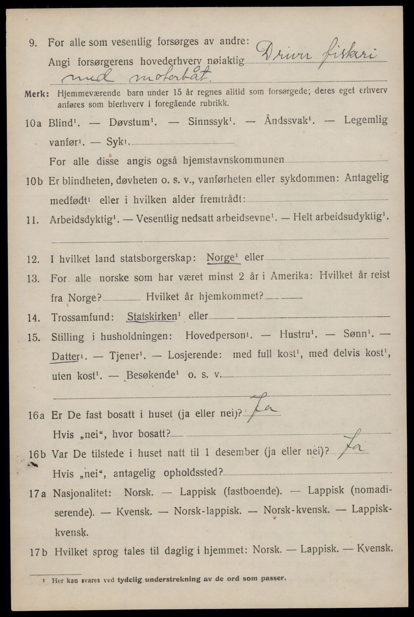 SAT, Folketelling 1920 for 1859 Flakstad herred, 1920, s. 3330