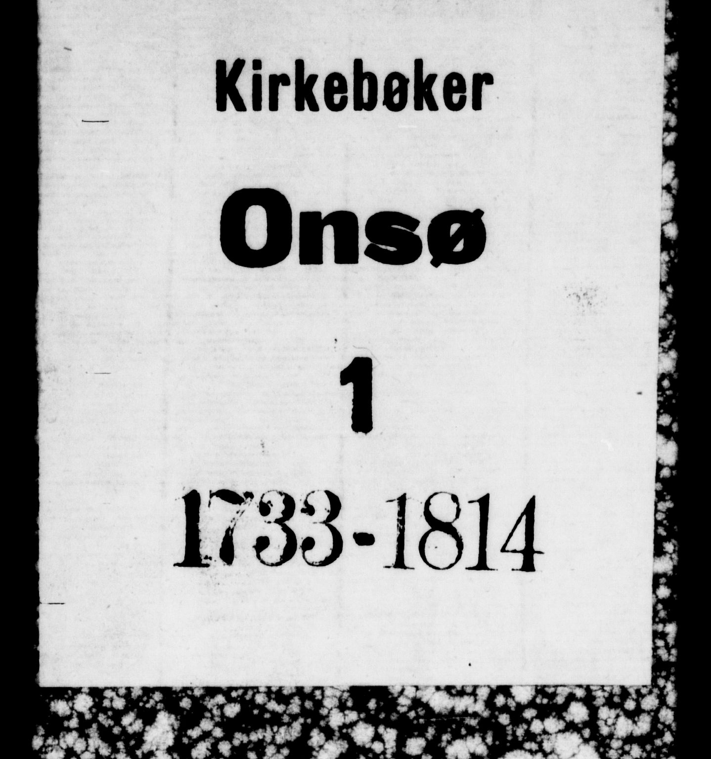 Onsøy prestekontor Kirkebøker, SAO/A-10914/F/Fa/L0001: Ministerialbok nr. I 1, 1733-1814