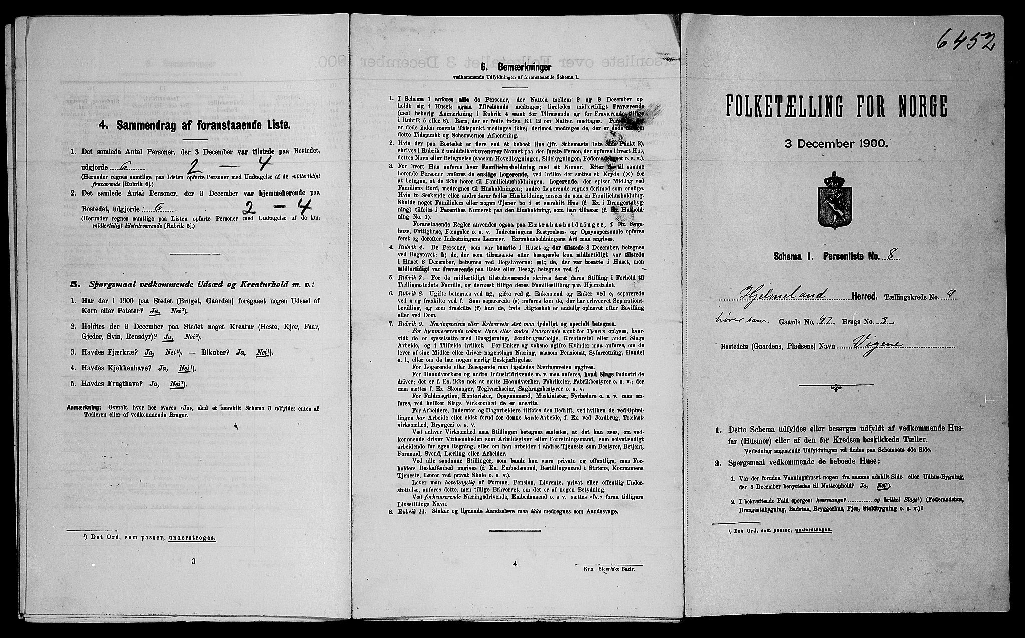 SAST, Folketelling 1900 for 1133 Hjelmeland herred, 1900, s. 511