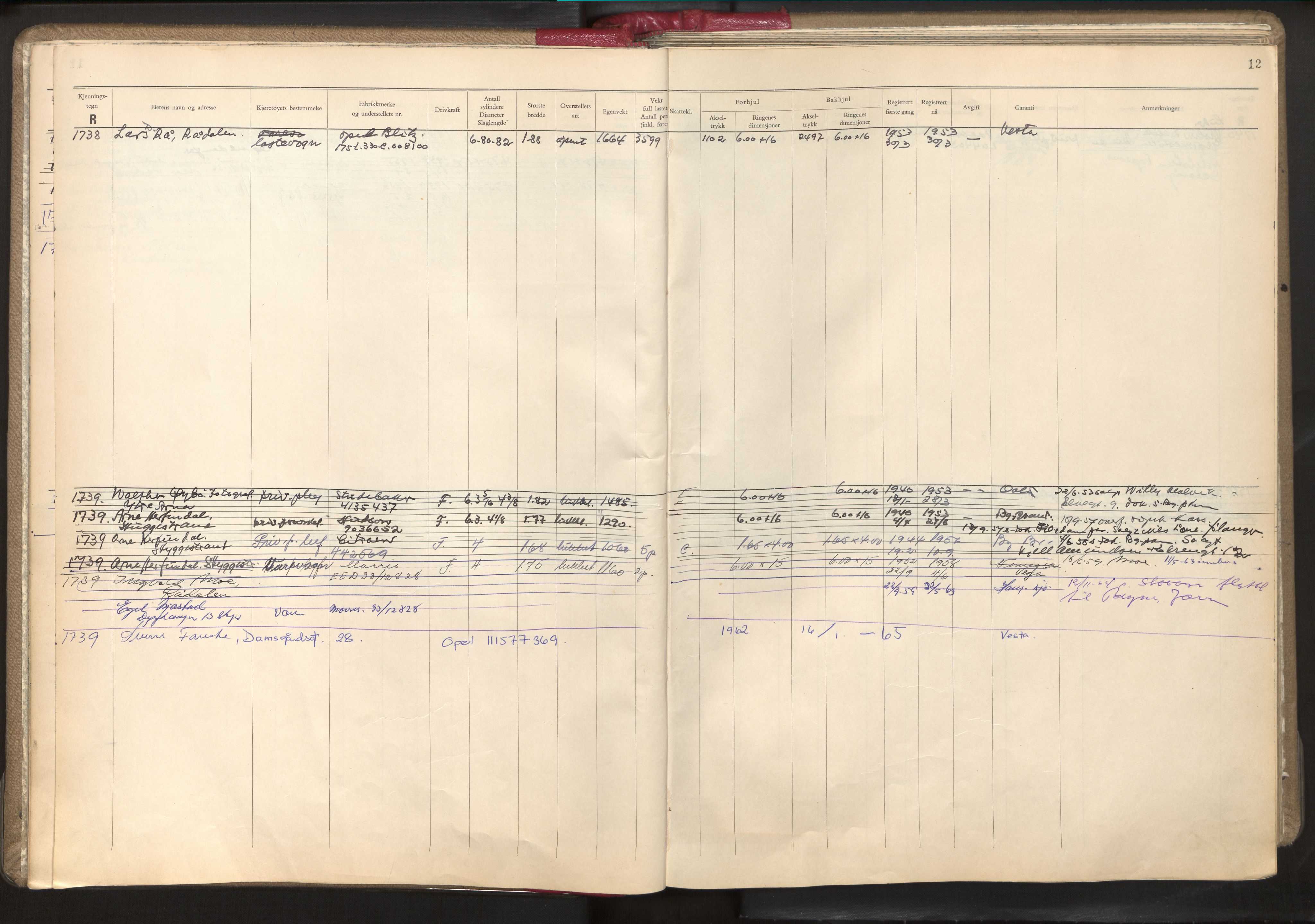 Statens vegvesen, Hordaland vegkontor, AV/SAB-A-5201/2/O/Oa/L0006: Bil - R1716-2222, 1915-1970