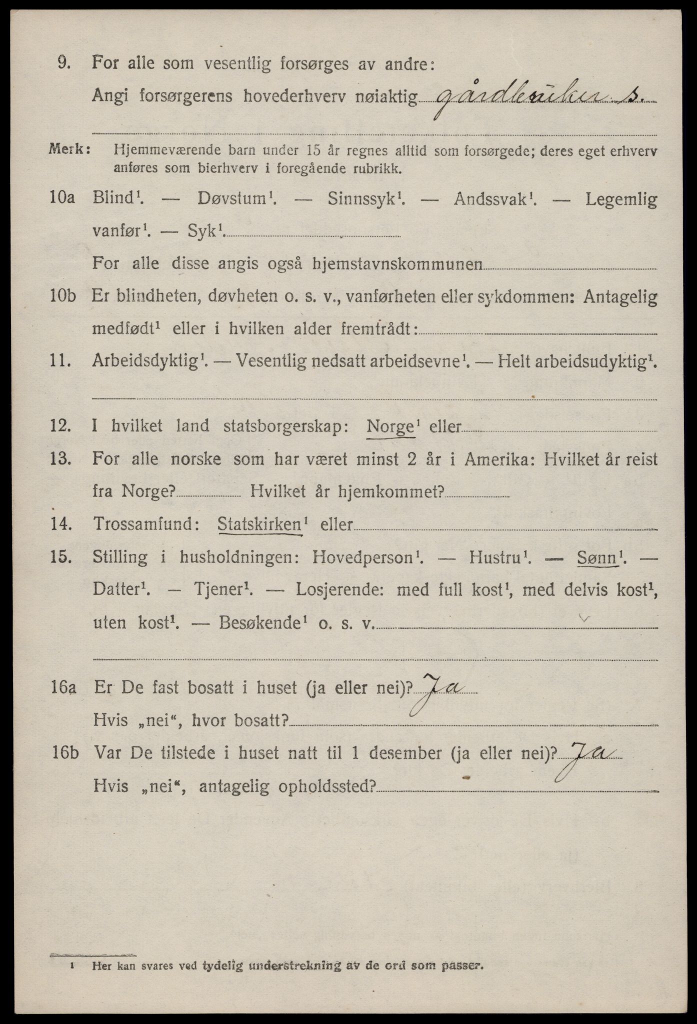 SAKO, Folketelling 1920 for 0833 Lårdal herred, 1920, s. 2516