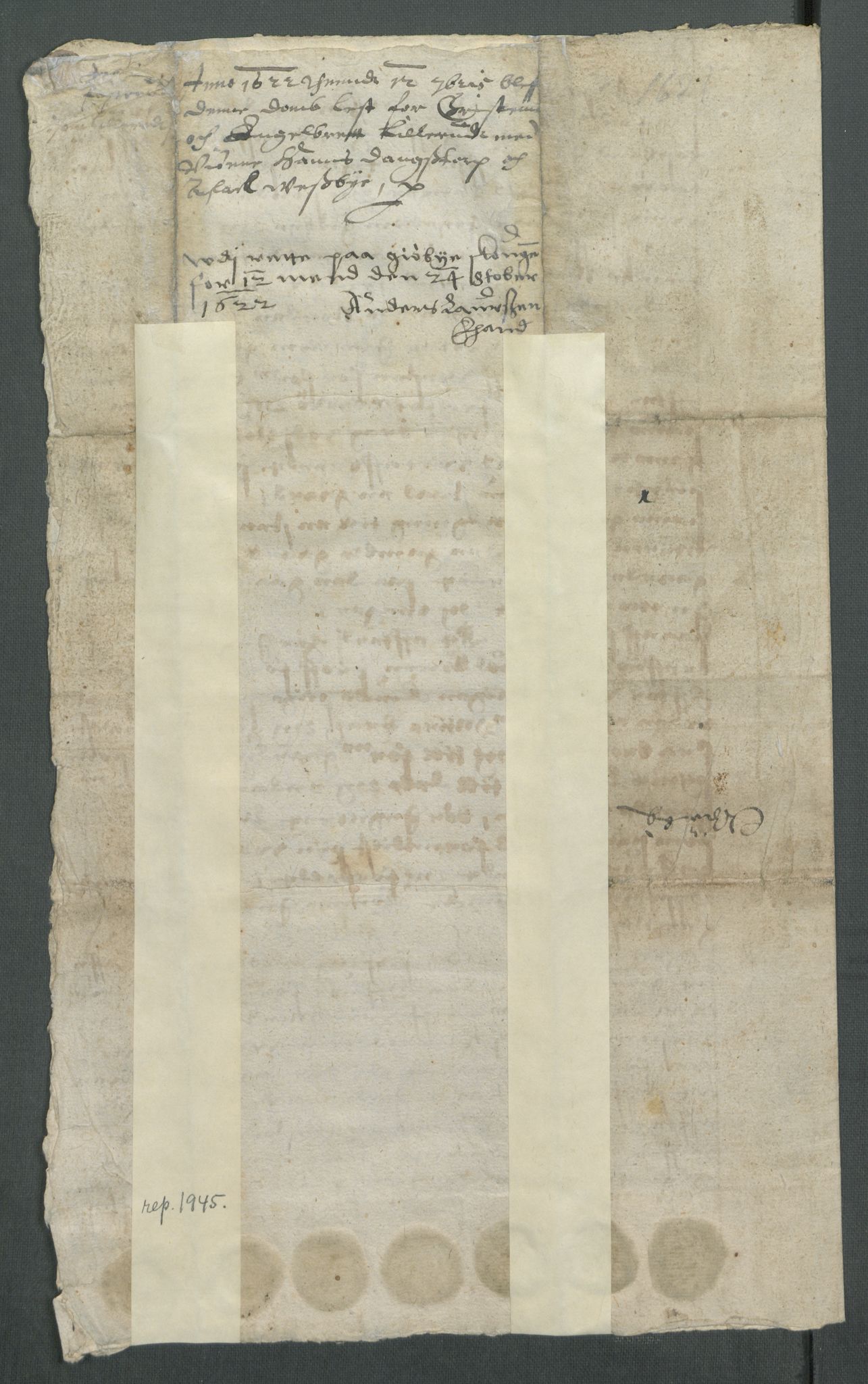 Riksarkivets diplomsamling, AV/RA-EA-5965/F02/L0129b: Dokumenter, 1621, s. 23