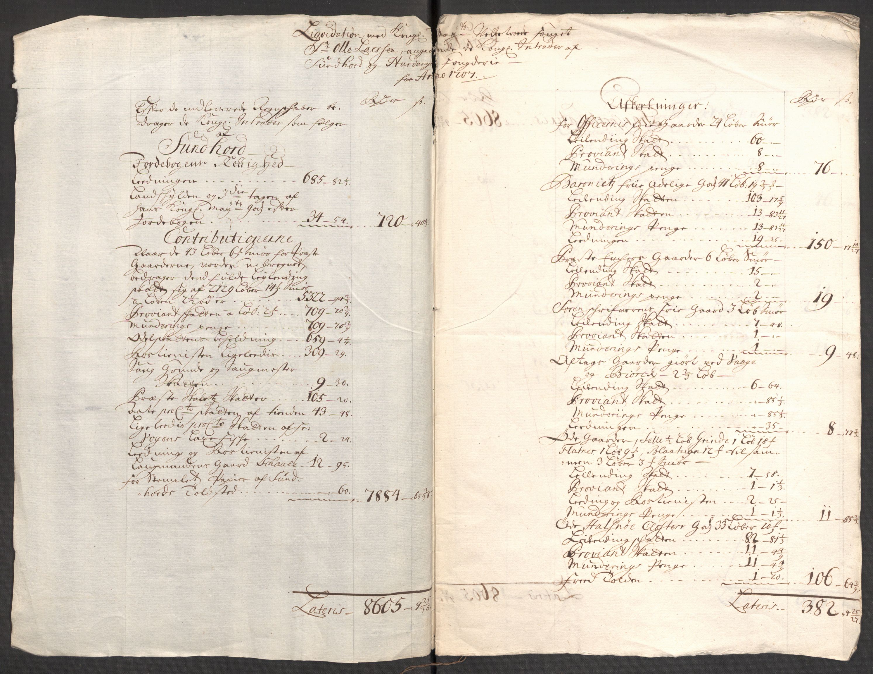 Rentekammeret inntil 1814, Reviderte regnskaper, Fogderegnskap, RA/EA-4092/R48/L2984: Fogderegnskap Sunnhordland og Hardanger, 1706-1707, s. 469