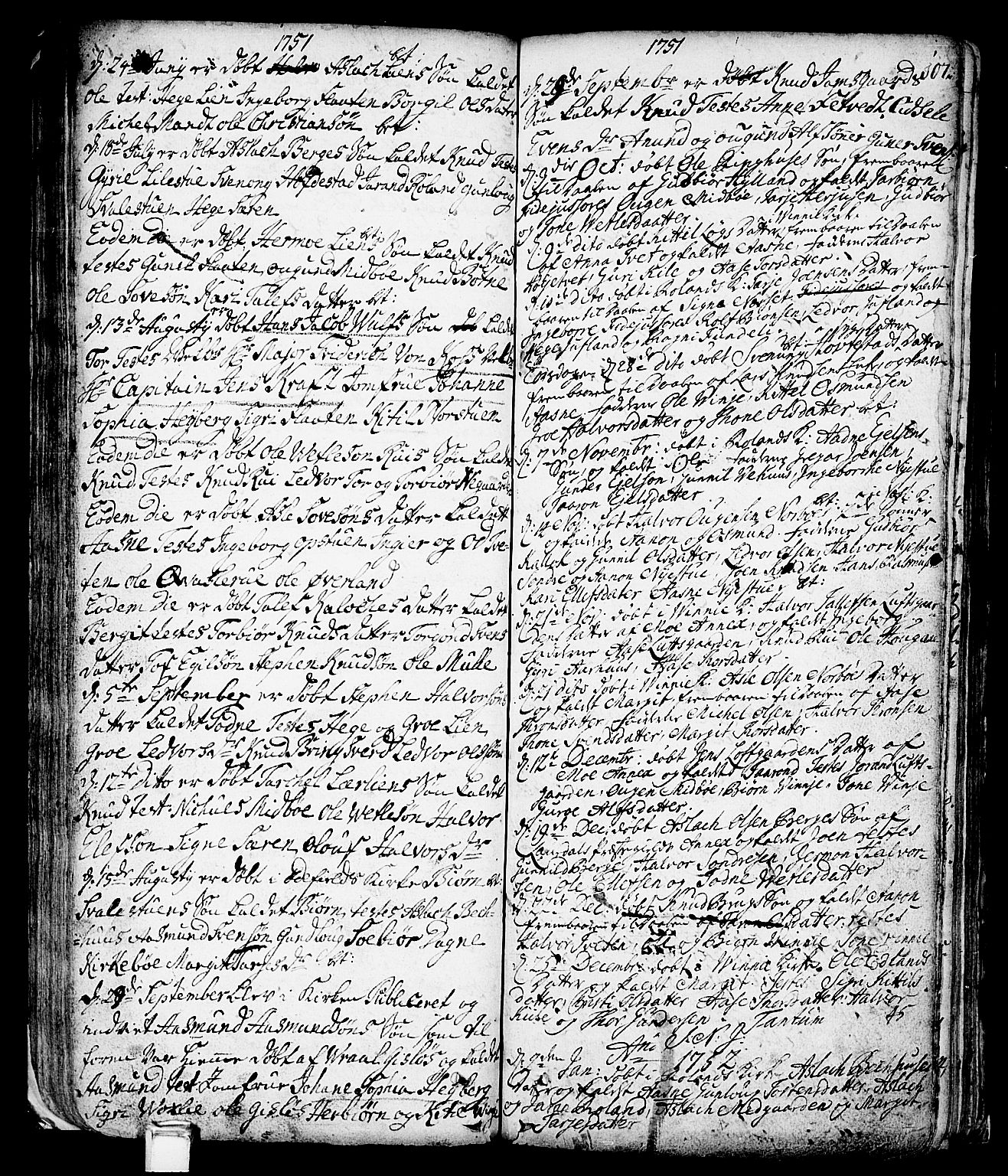 Vinje kirkebøker, AV/SAKO-A-312/F/Fa/L0001: Ministerialbok nr. I 1, 1717-1766, s. 107