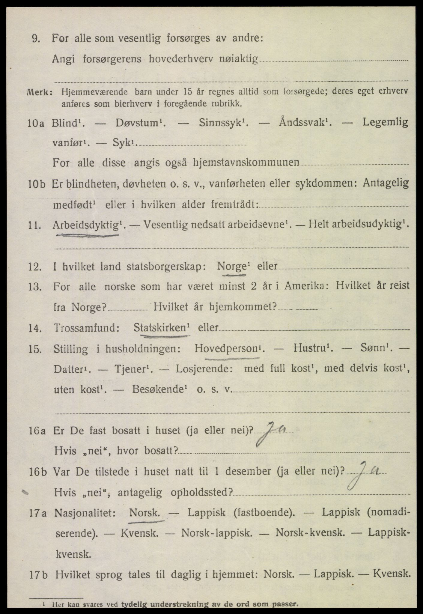 SAT, Folketelling 1920 for 1751 Nærøy herred, 1920, s. 1284