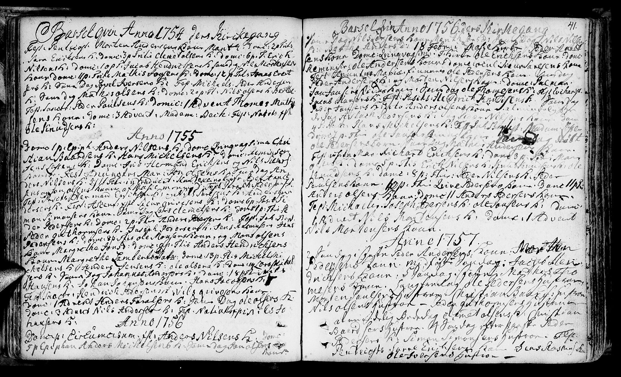 Talvik sokneprestkontor, AV/SATØ-S-1337/H/Ha/L0004kirke: Ministerialbok nr. 4, 1752-1772, s. 41